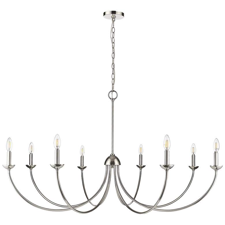 Image 1 Millennium Huxley Chandelier Ceiling Light Polished Nickel