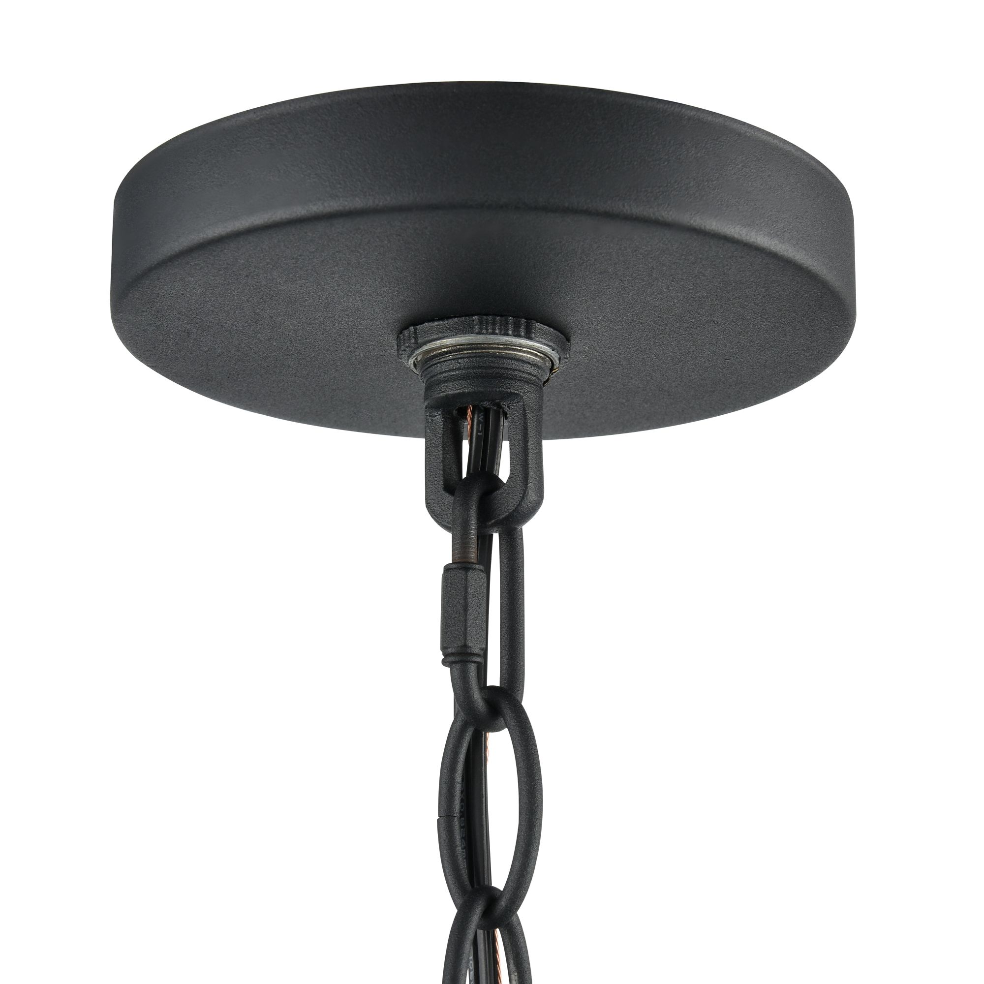 Image 6 Millennium Hylena 4-Light 15" Textured Black Pendant more views