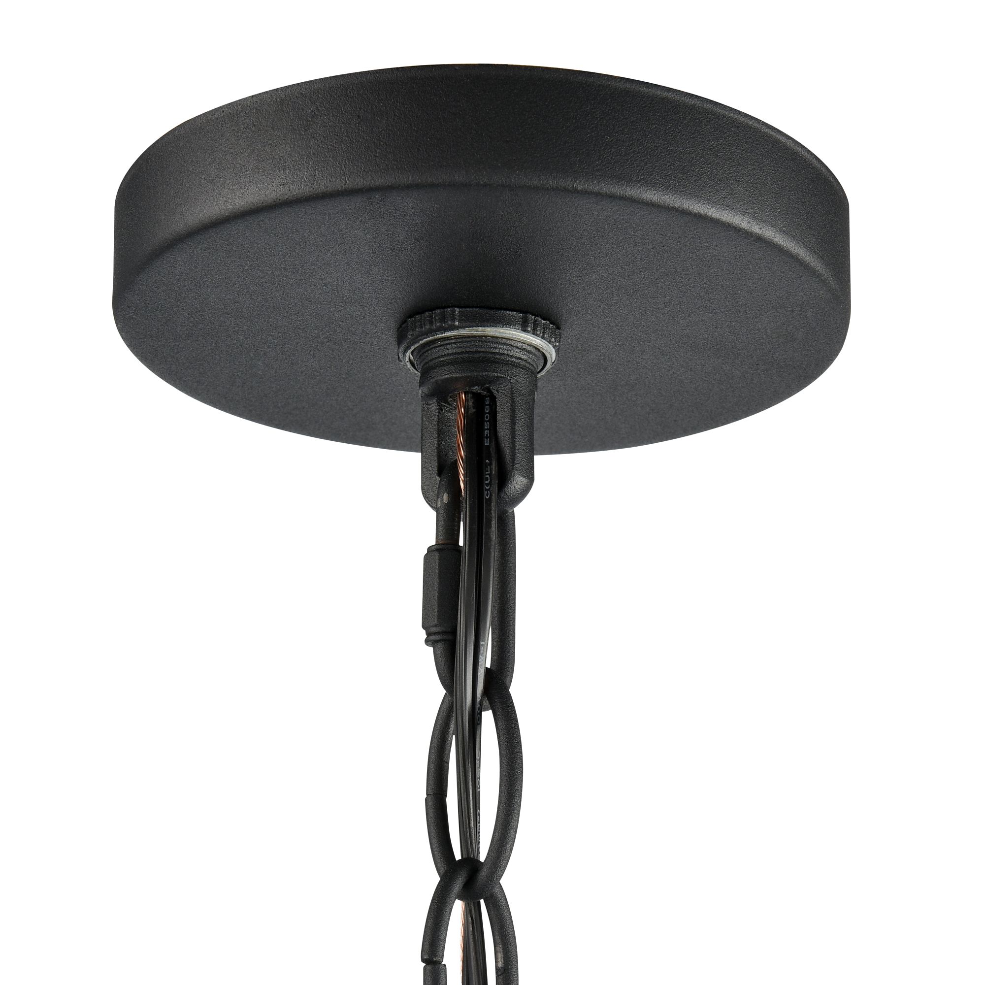Millennium Hylena 6-Light 18.5" Textured Black Pendant