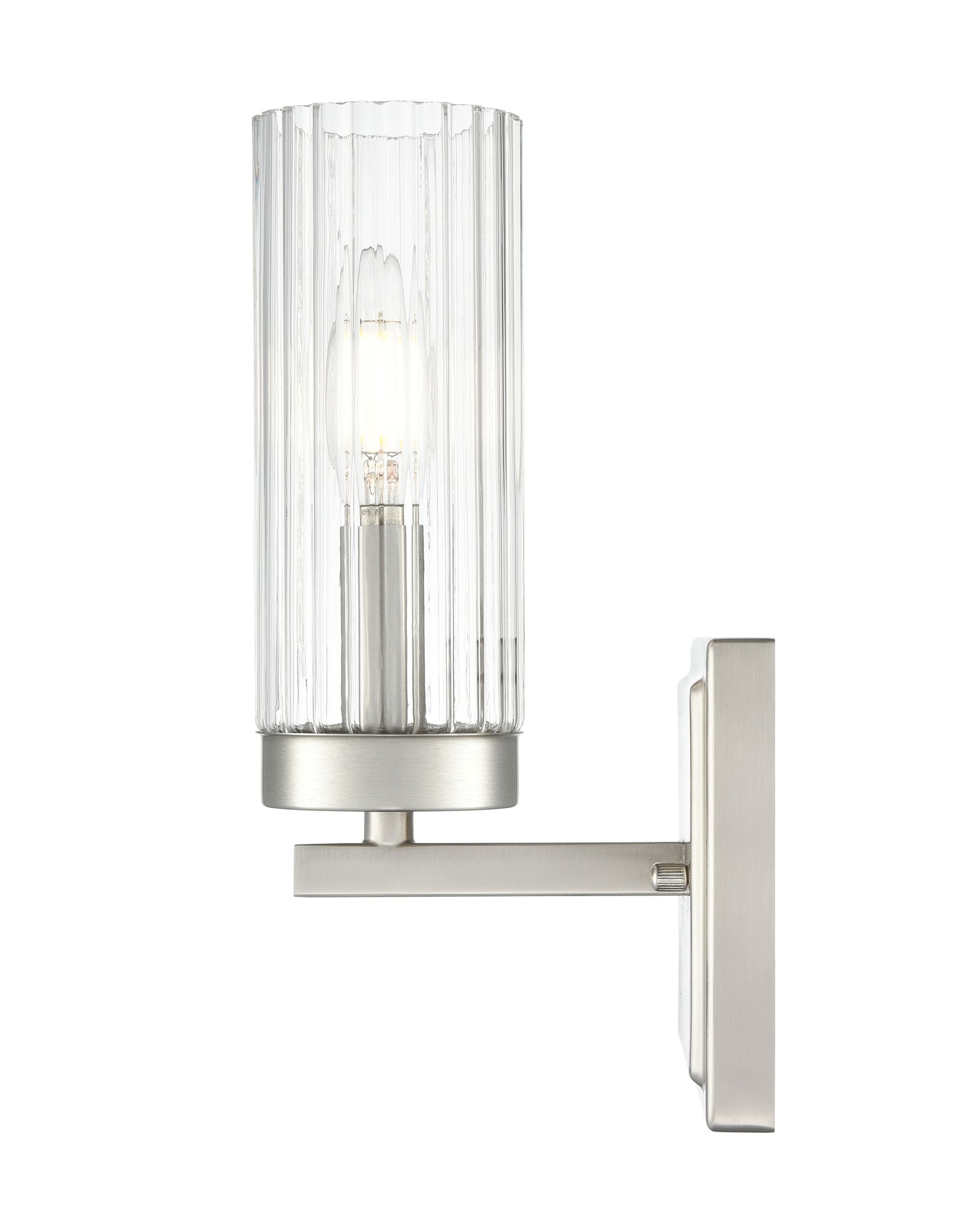 Millennium Iversen 1-Light 5" Brushed Nickel Wall Sconce with Glass Shade