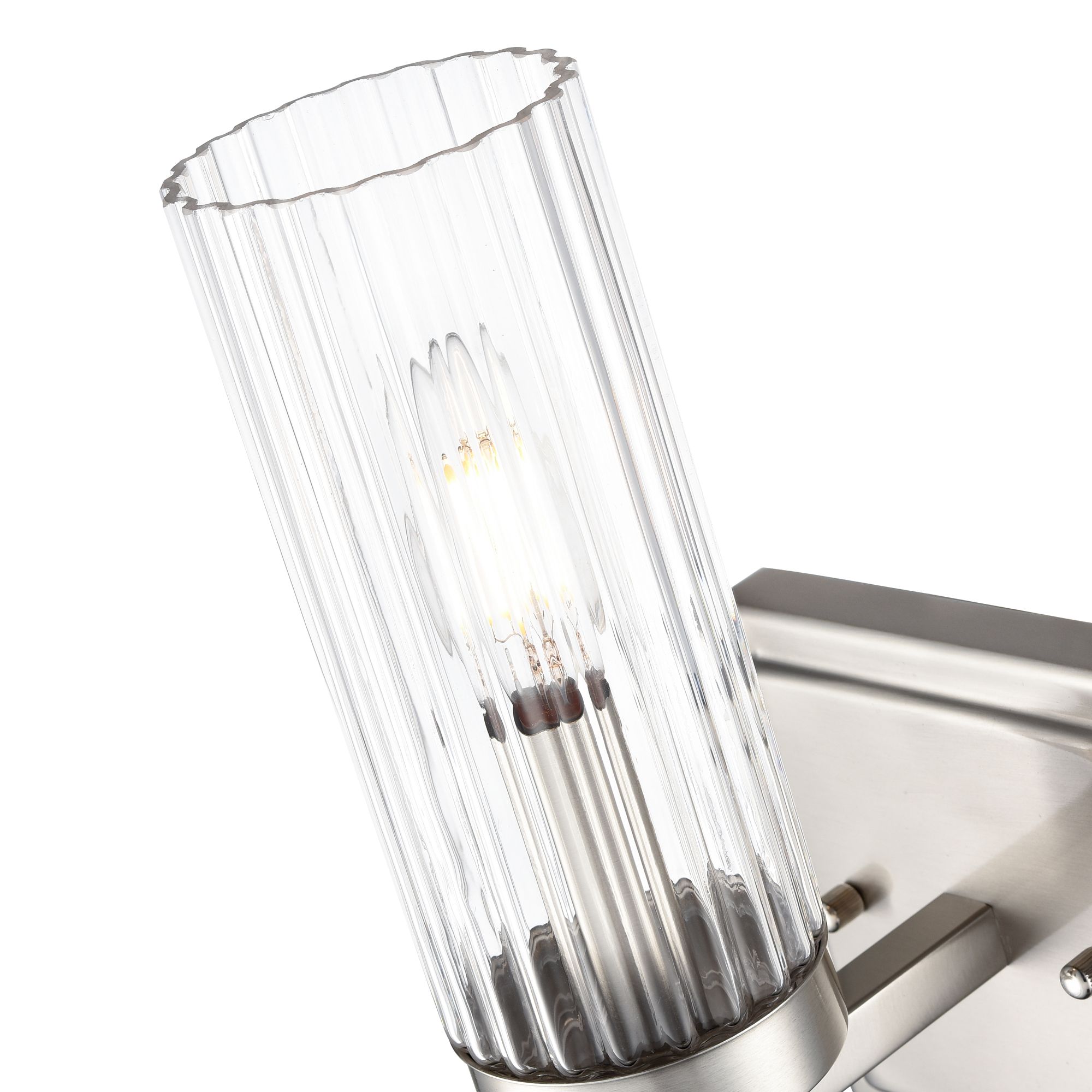 Millennium Iversen 1-Light 5" Brushed Nickel Wall Sconce with Glass Shade