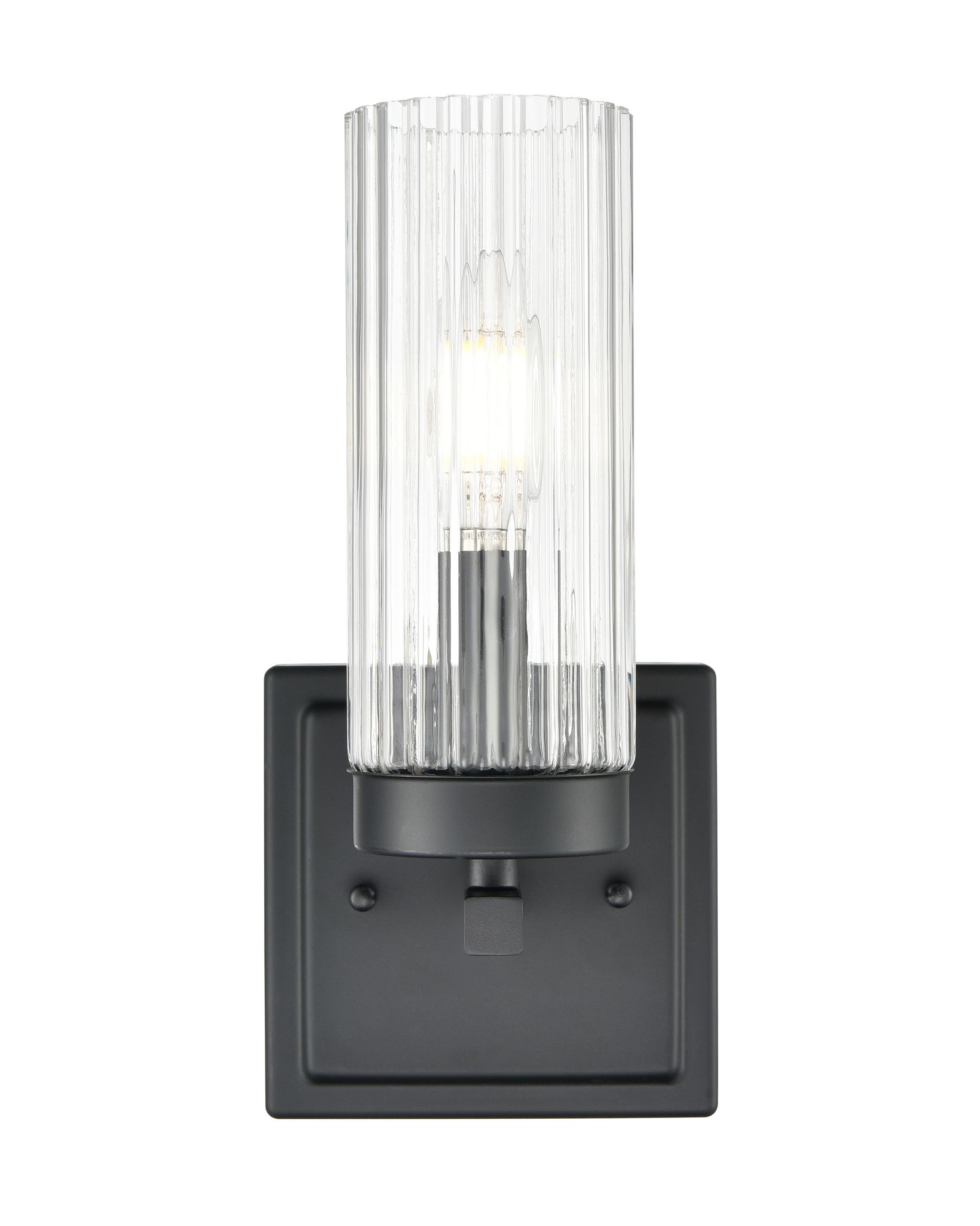 Image 3 Millennium Iversen 1-Light 5" Matte Black Wall Sconce with Glass Shade more views