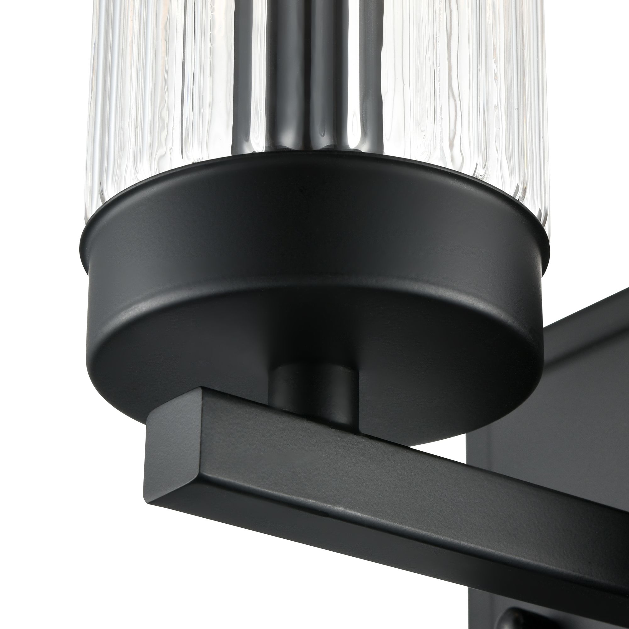 Image 5 Millennium Iversen 1-Light 5" Matte Black Wall Sconce with Glass Shade more views