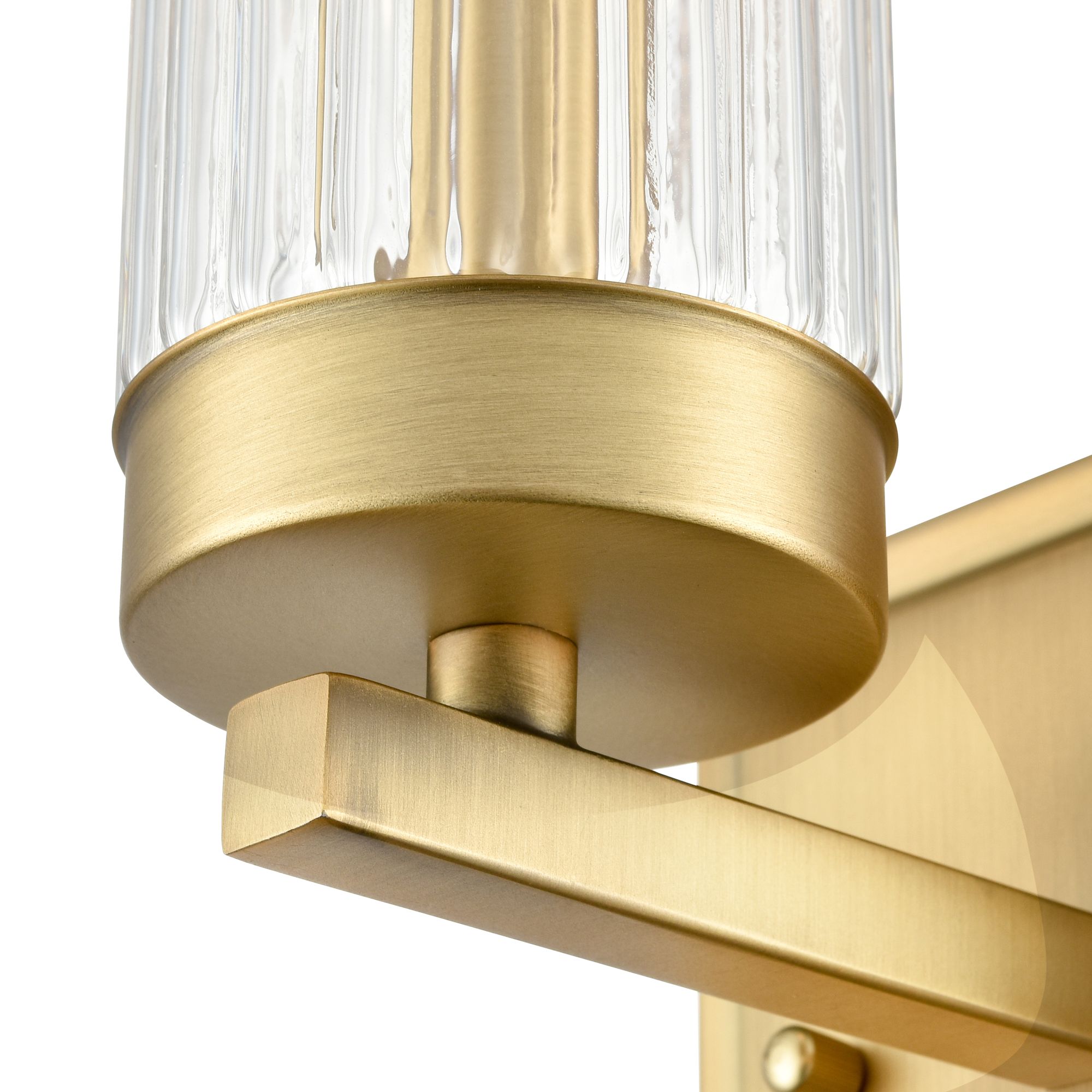 Image 5 Millennium Iversen 1-Light 5" Vintage Brass Wall Sconce with Glass Shade more views