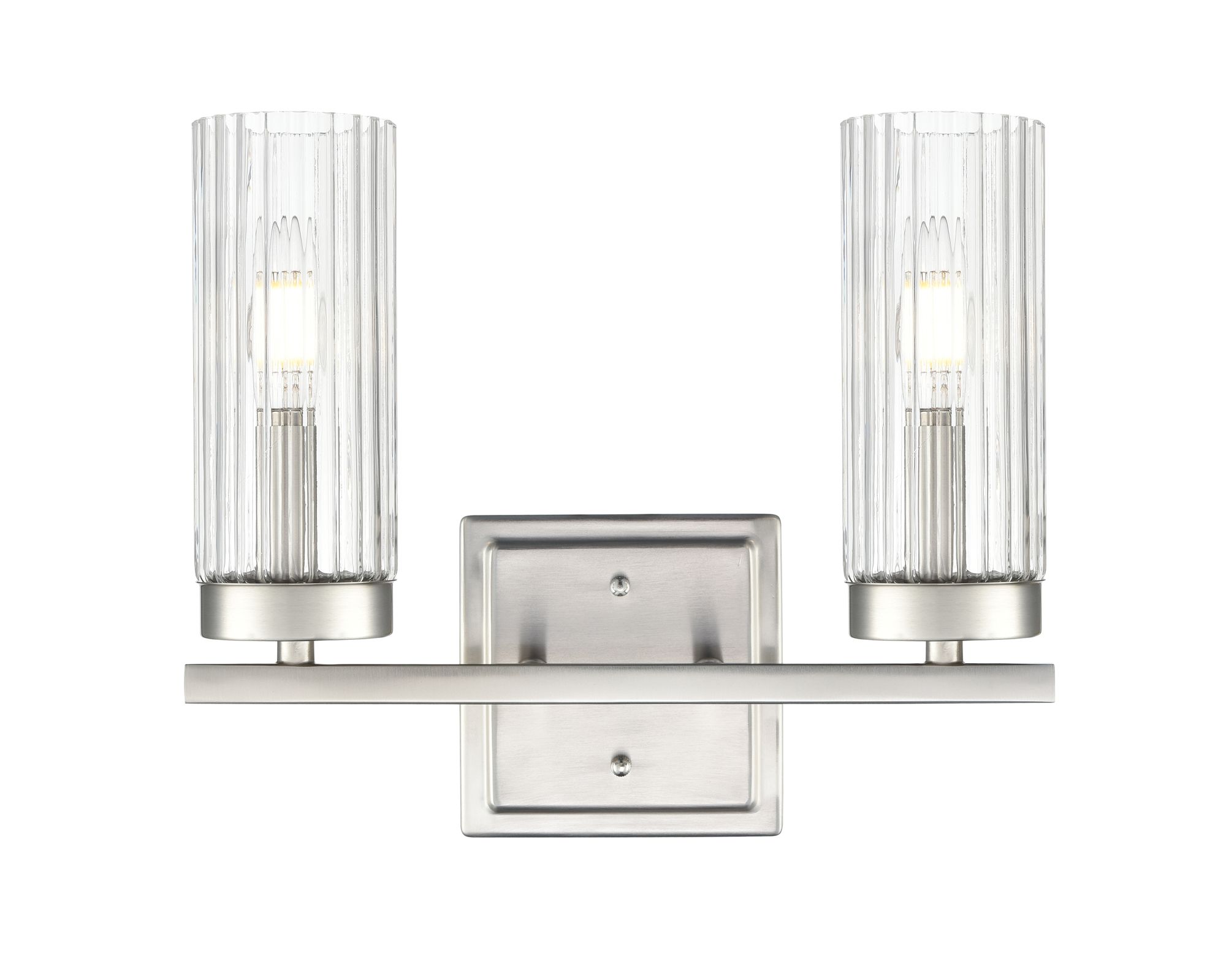 Image 3 Millennium Iversen 2-Light 12.5" Brushed Nickel Vanity Light with Shade more views