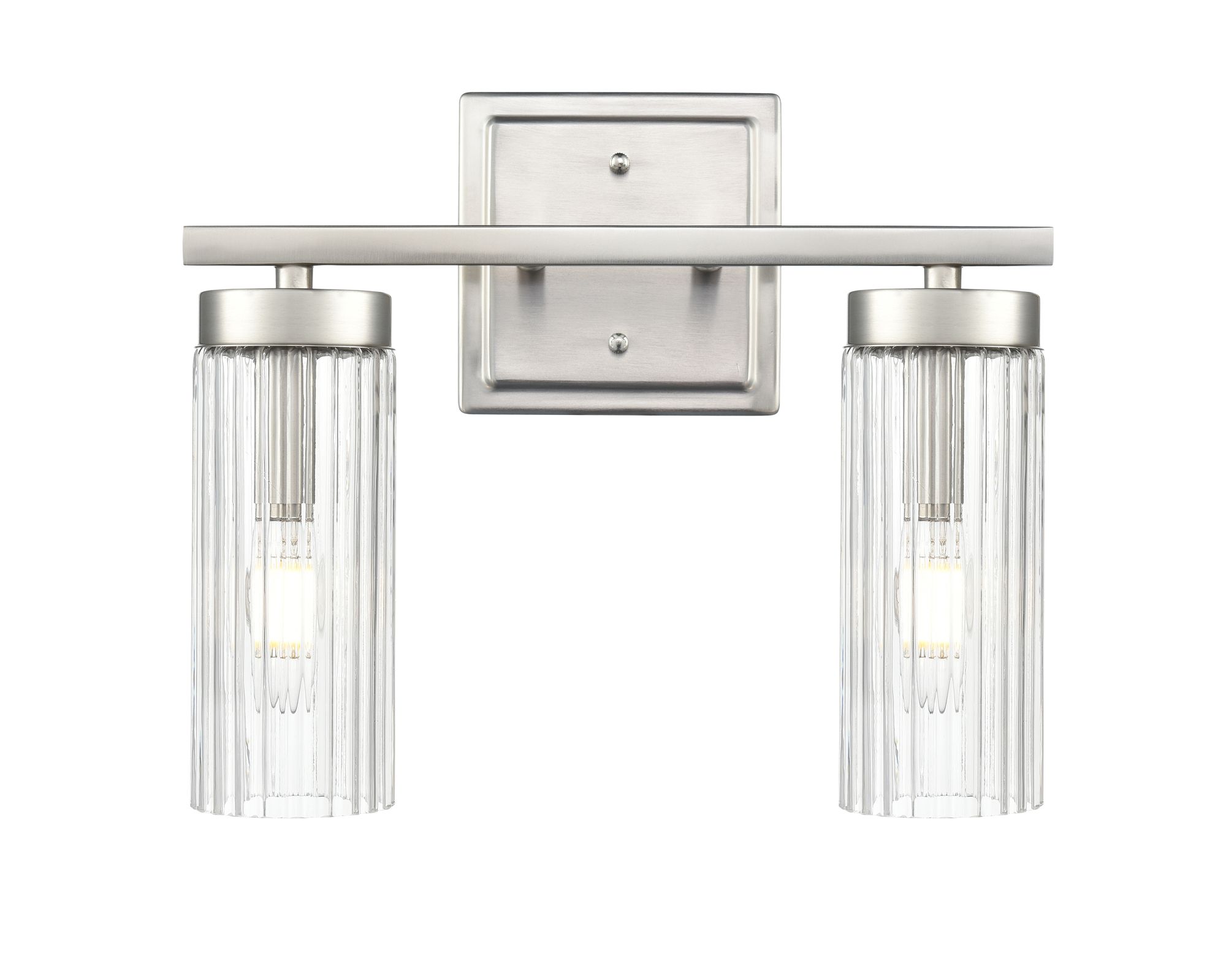 Image 5 Millennium Iversen 2-Light 12.5" Brushed Nickel Vanity Light with Shade more views