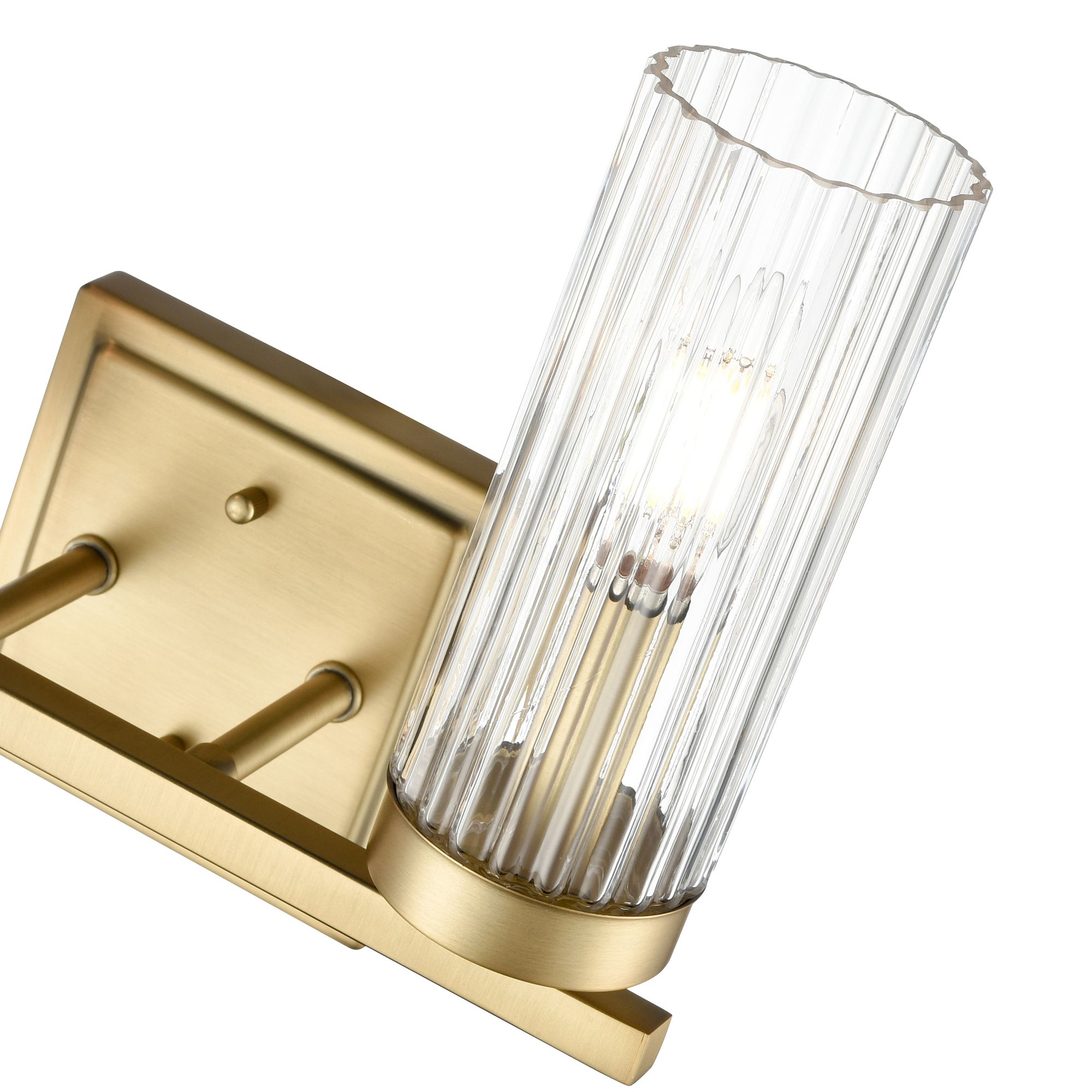 Millennium Iversen 2-Light 12.5" Vintage Brass Vanity Light with Shade
