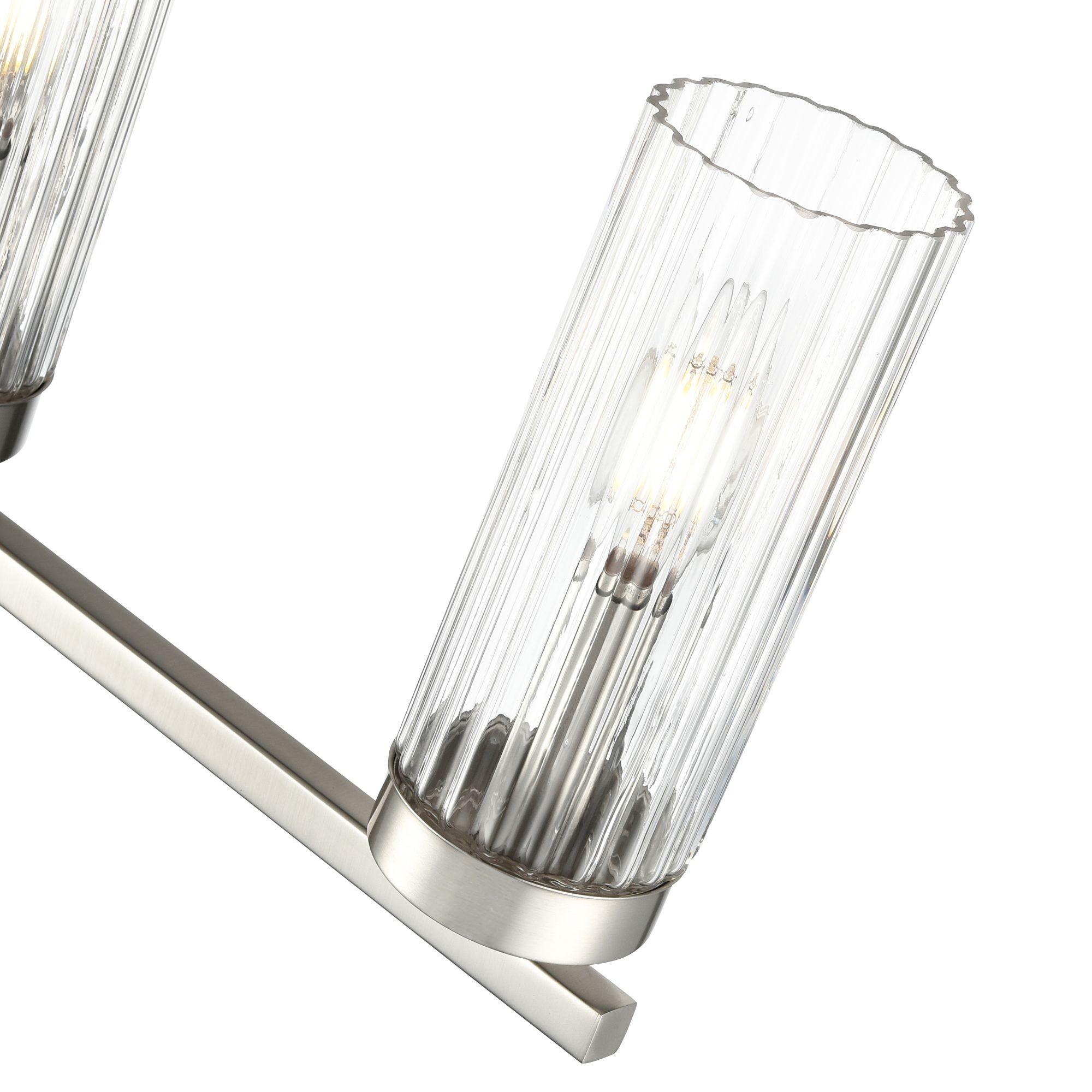 Image 5 Millennium Iversen 4-Light 29.75" Brushed Nickel Vanity Light with Shade more views