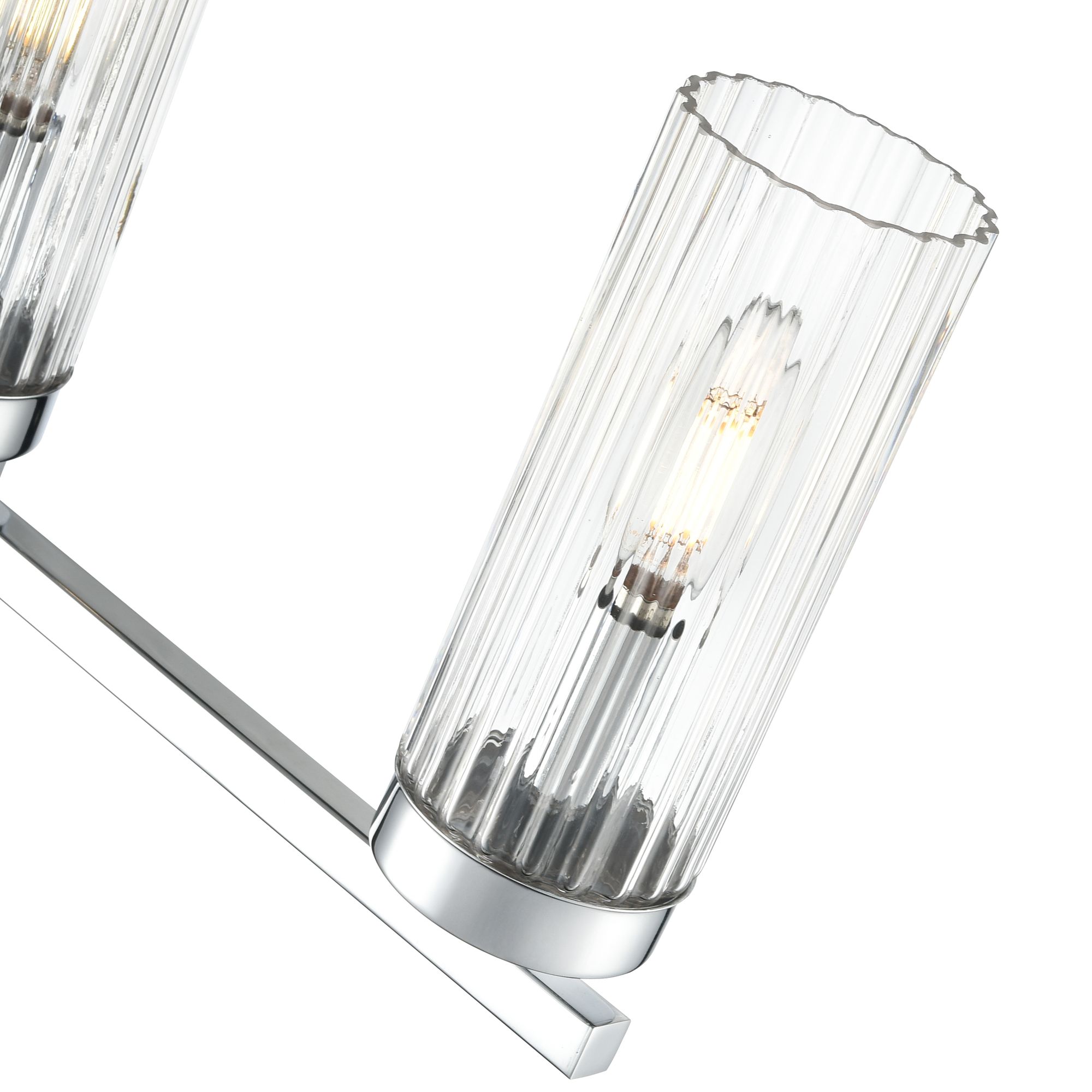 Image 5 Millennium Iversen 4-Light 29.75" Polished Chrome Vanity Light with Shade more views