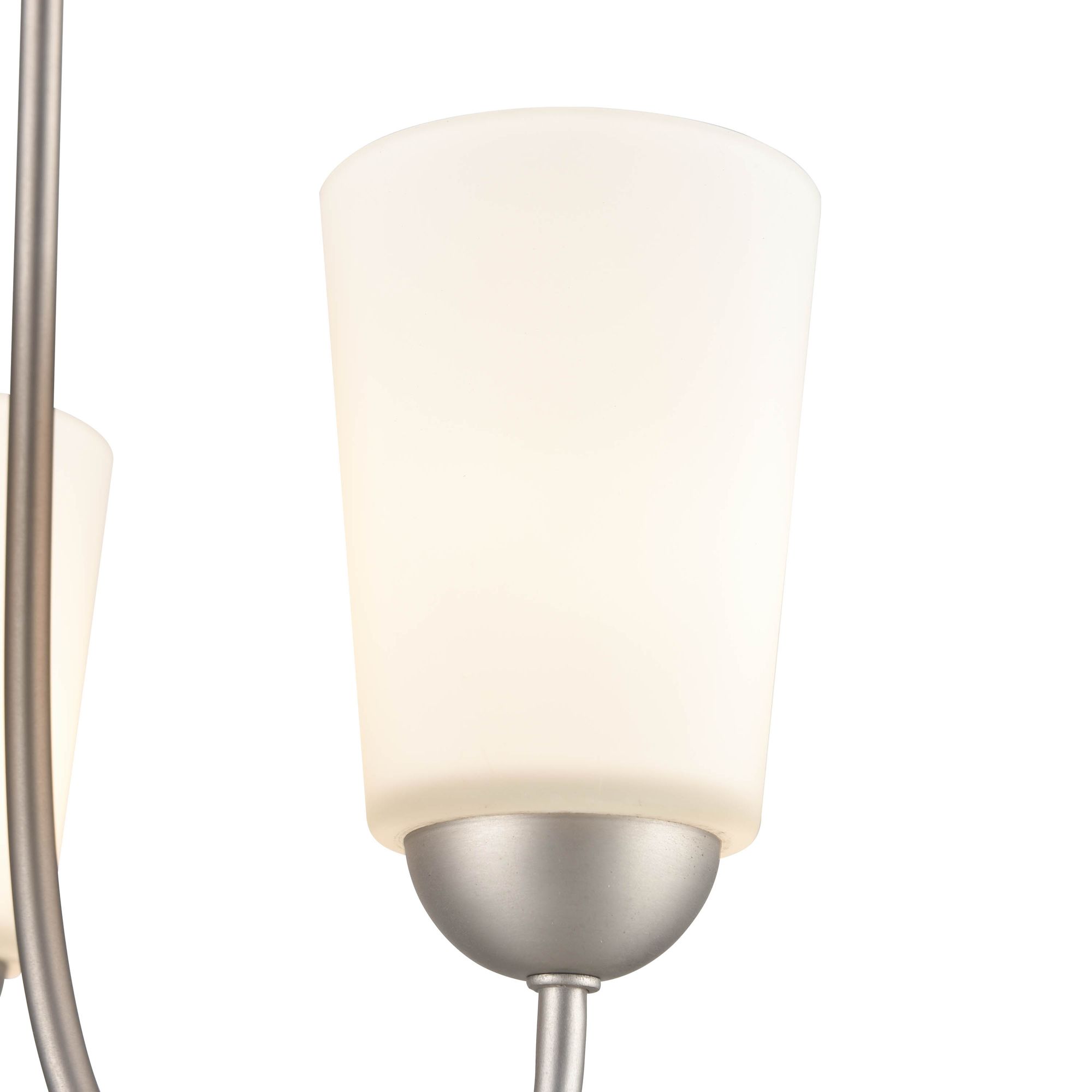 Image 4 Millennium Ivey Lake 3-Light 15" Satin Nickel Chandelier with Glass Shade more views
