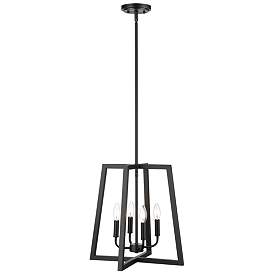 Image1 of Millennium Jaime 16 3/4" Wide Matte Black 4-Light Pendant