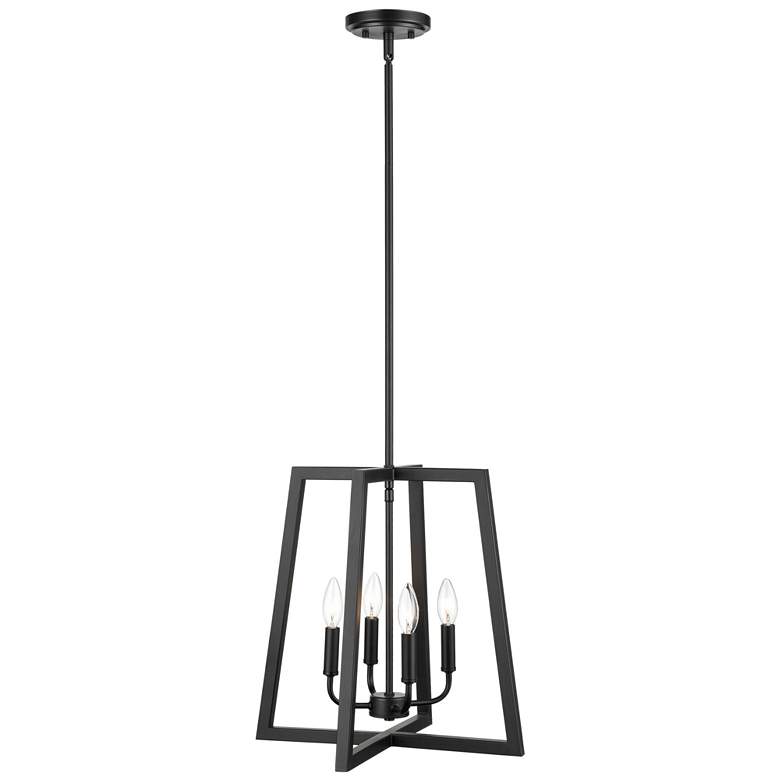 Image 1 Millennium Jaime 16 3/4" Wide Matte Black 4-Light Pendant