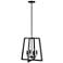 Millennium Jaime 16 3/4" Wide Matte Black 4-Light Pendant