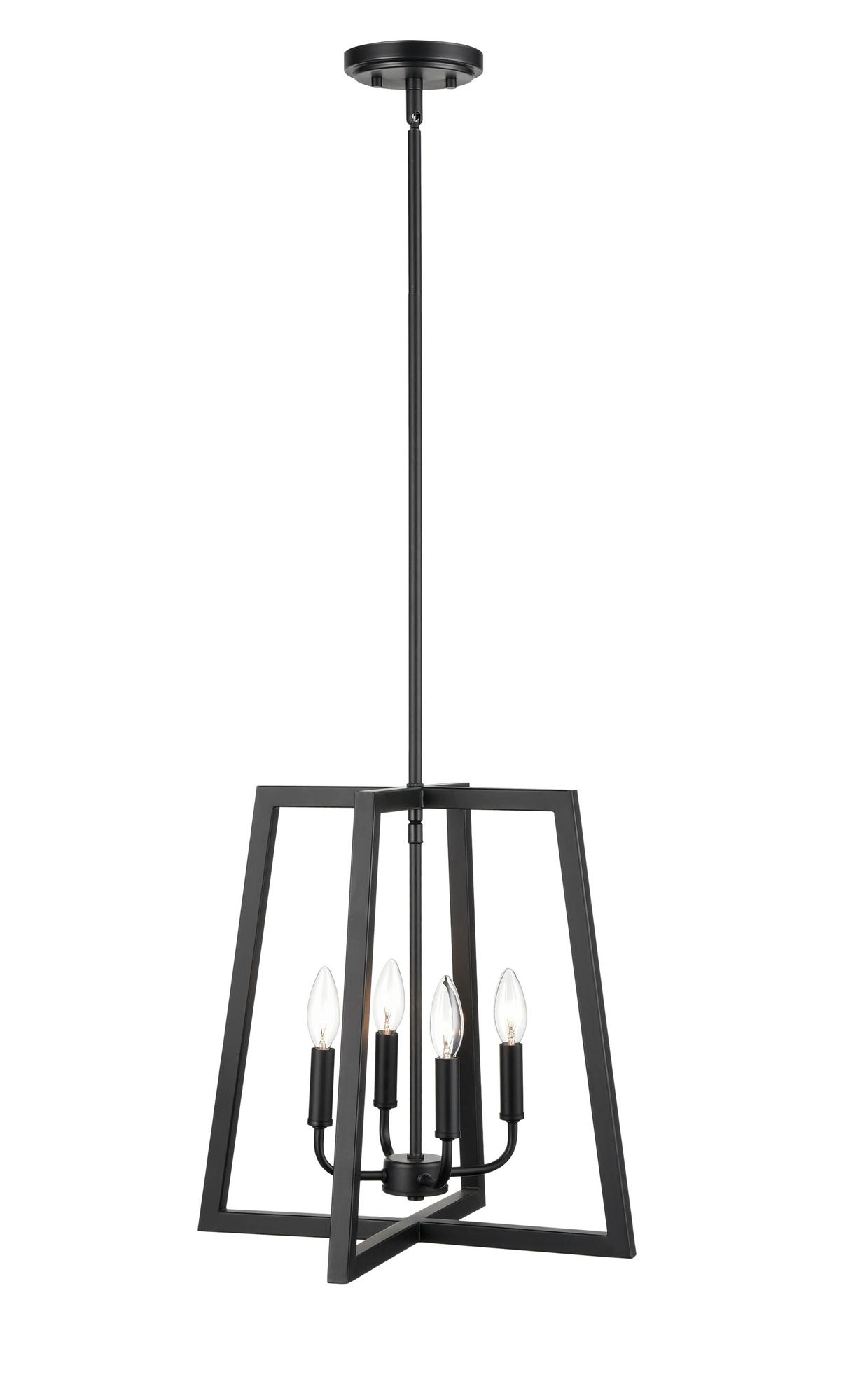 Image 3 Millennium Jaime 16 3/4" Wide Matte Black 4-Light Pendant more views