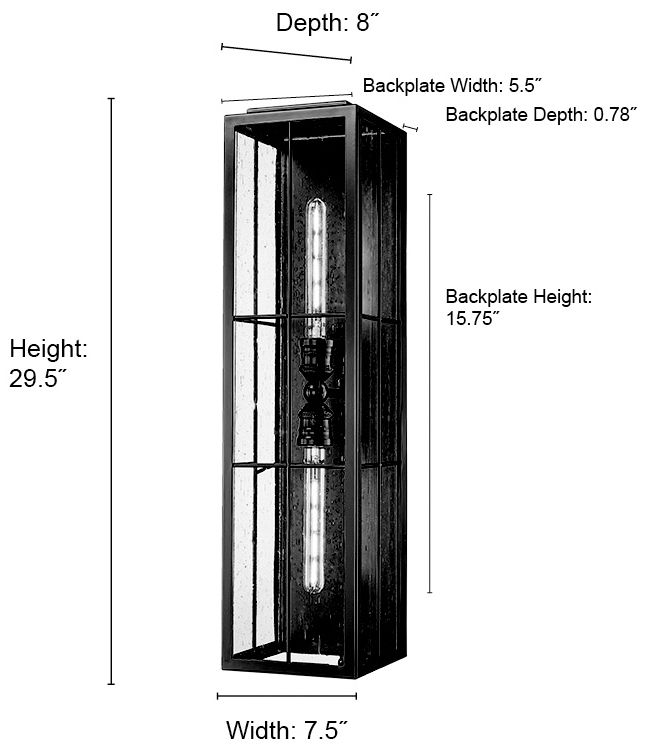 Image 7 Millennium Jaxson Outdoor Wall Sconce  Black more views