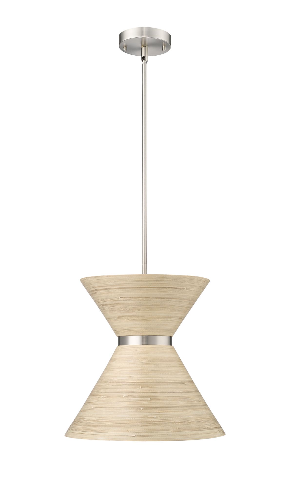 Image 2 Millennium Jaycen 1-Light 13.62" Brushed Nickel Pendant with Shade more views