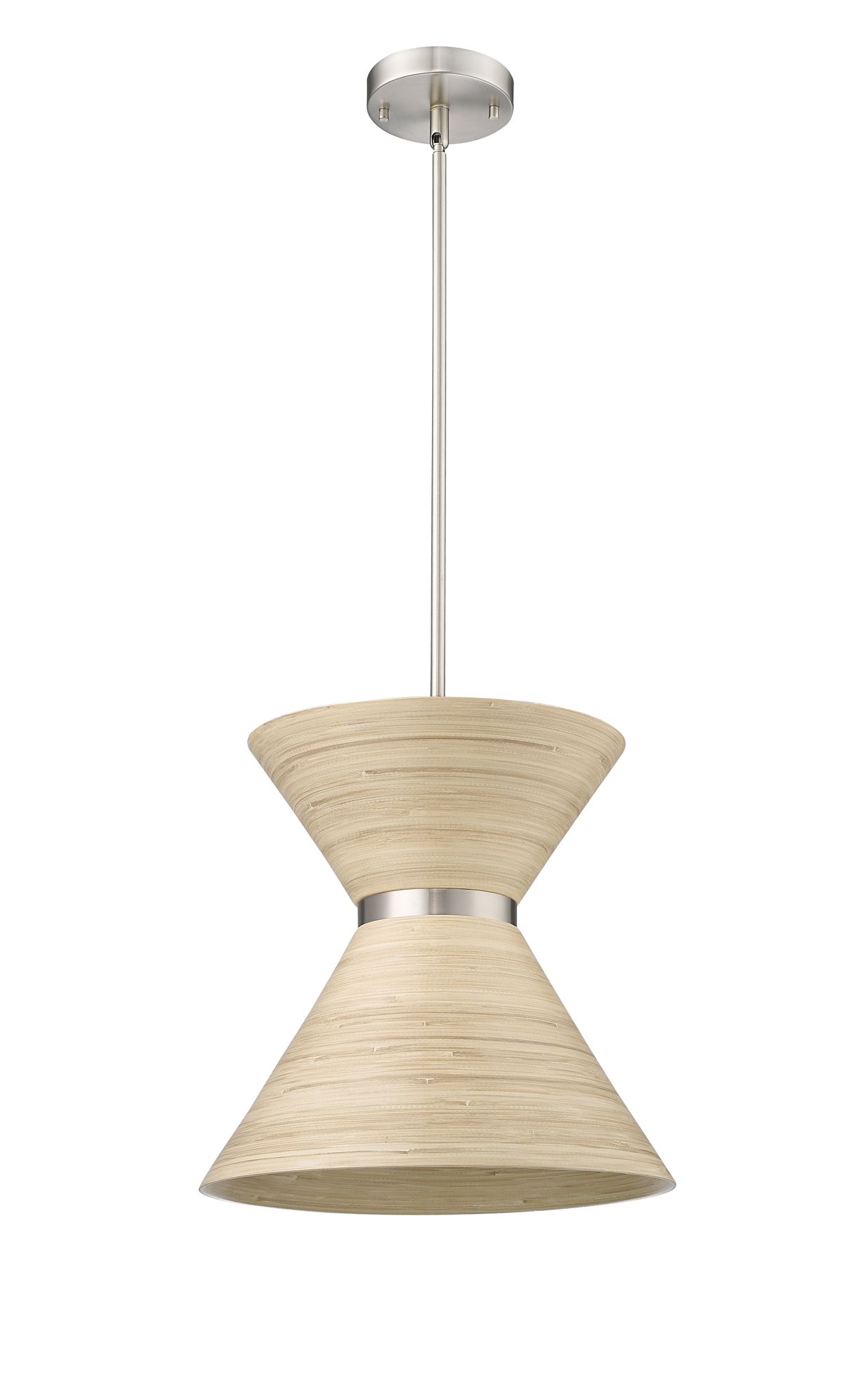 Image 3 Millennium Jaycen 1-Light 13.62" Brushed Nickel Pendant with Shade more views