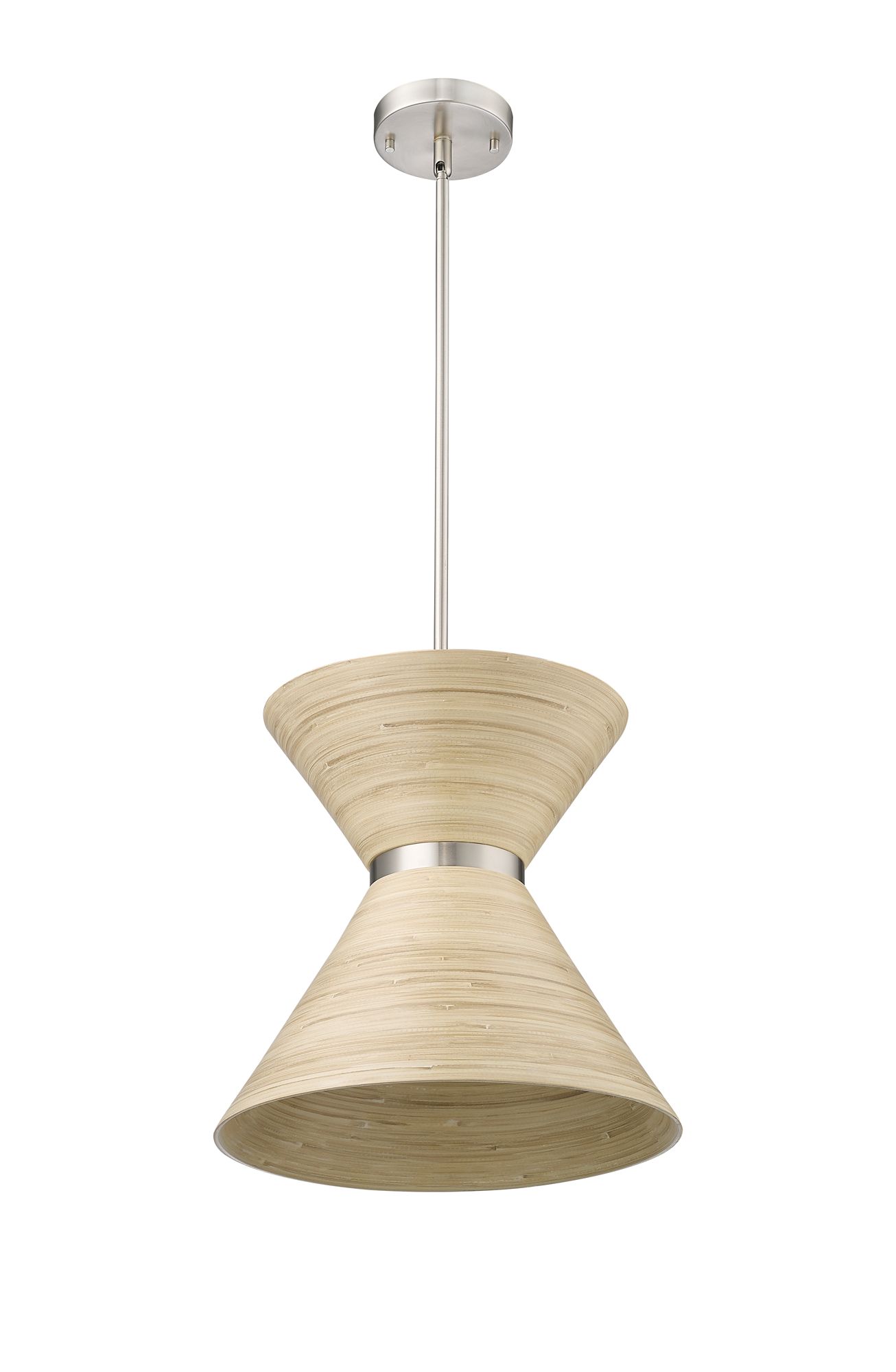 Image 4 Millennium Jaycen 1-Light 13.62" Brushed Nickel Pendant with Shade more views