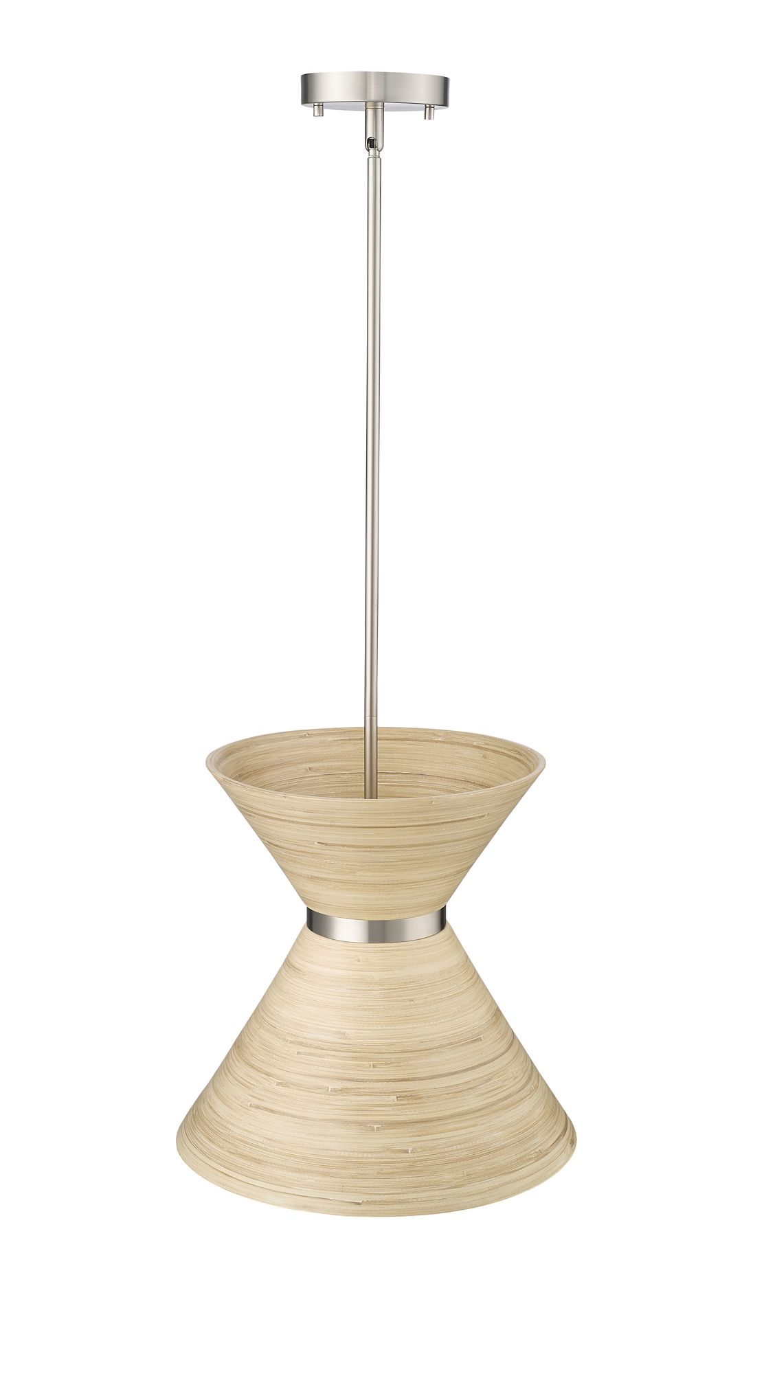 Image 5 Millennium Jaycen 1-Light 13.62" Brushed Nickel Pendant with Shade more views
