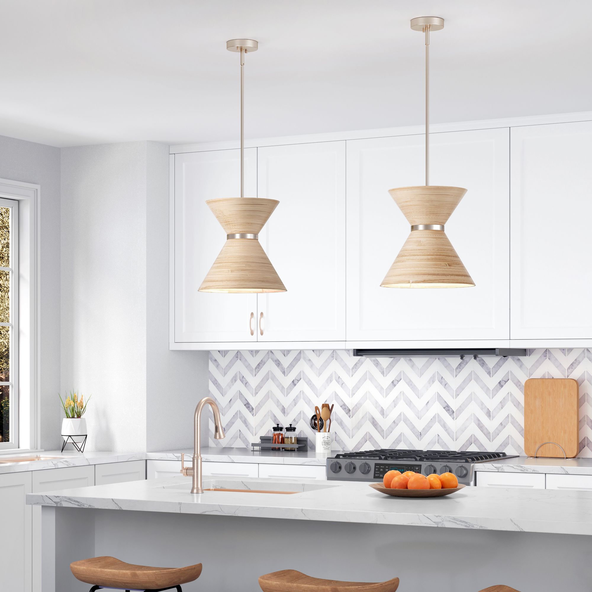 Image 7 Millennium Jaycen 1-Light 13.62" Brushed Nickel Pendant with Shade more views