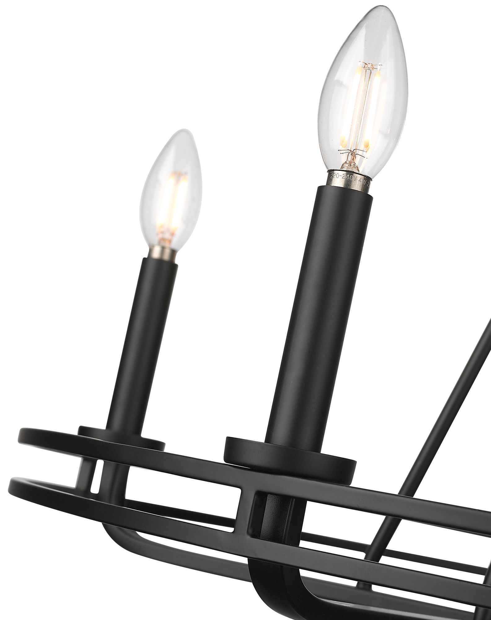 Thumbnail4 of Millennium Jody 5-Light 26.5" Matte Black Chandelier more views