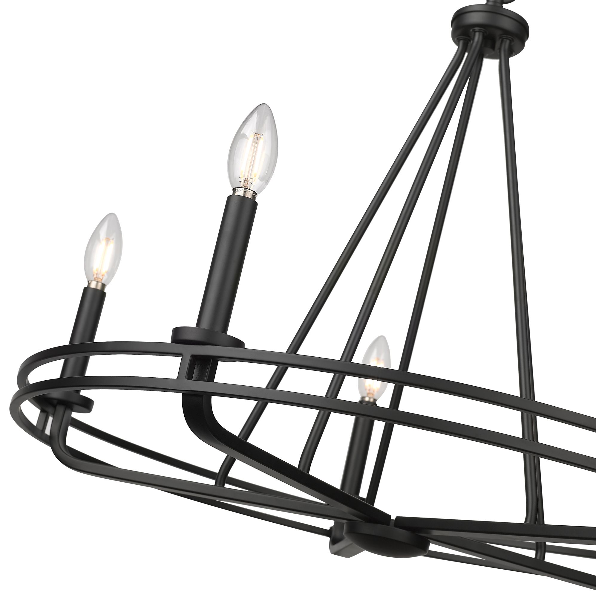 Millennium Jody 5-Light 26.5" Matte Black Chandelier
