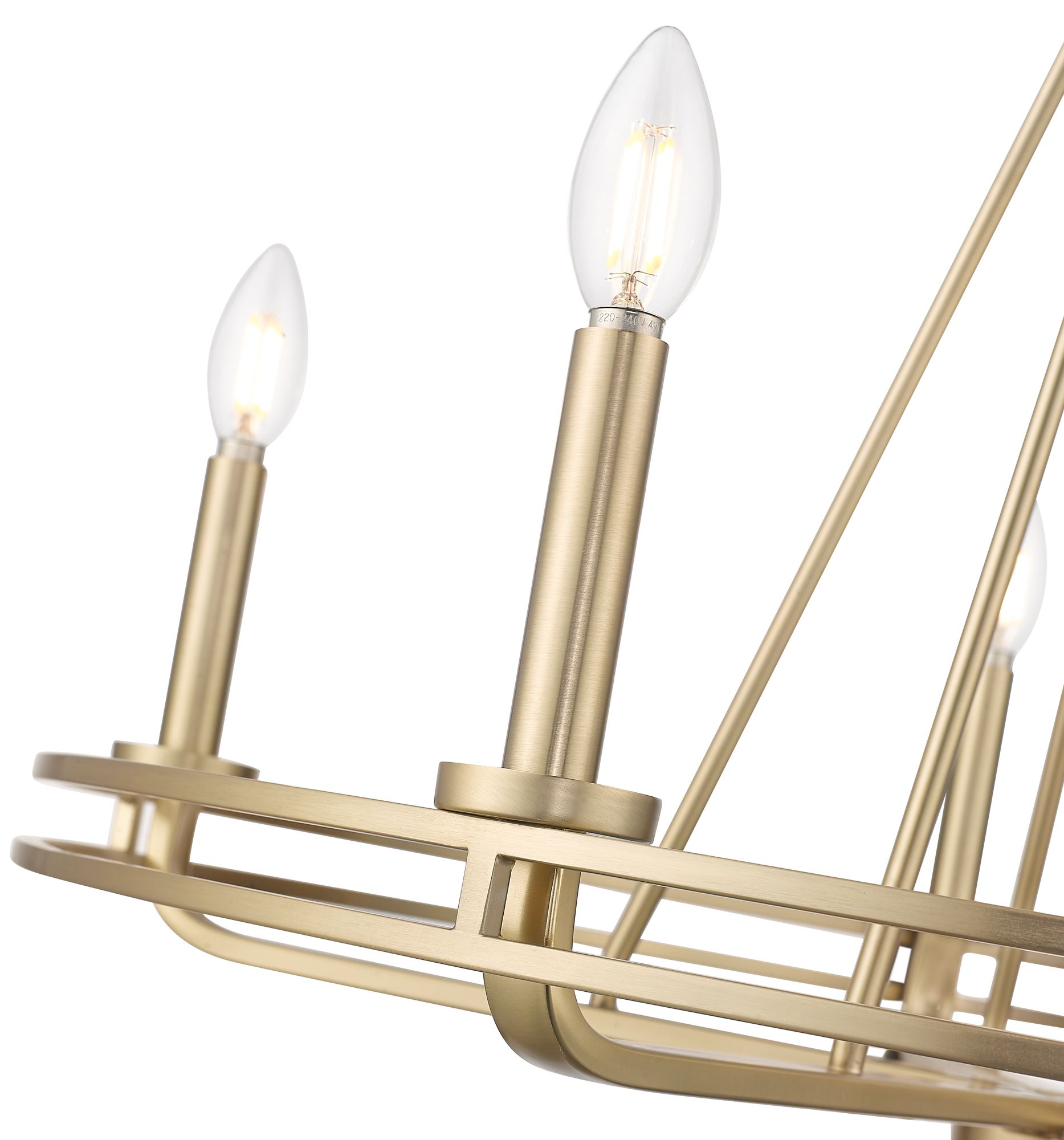 Image 4 Millennium Jody 5-Light 26.5" Vintage Brass Chandelier more views