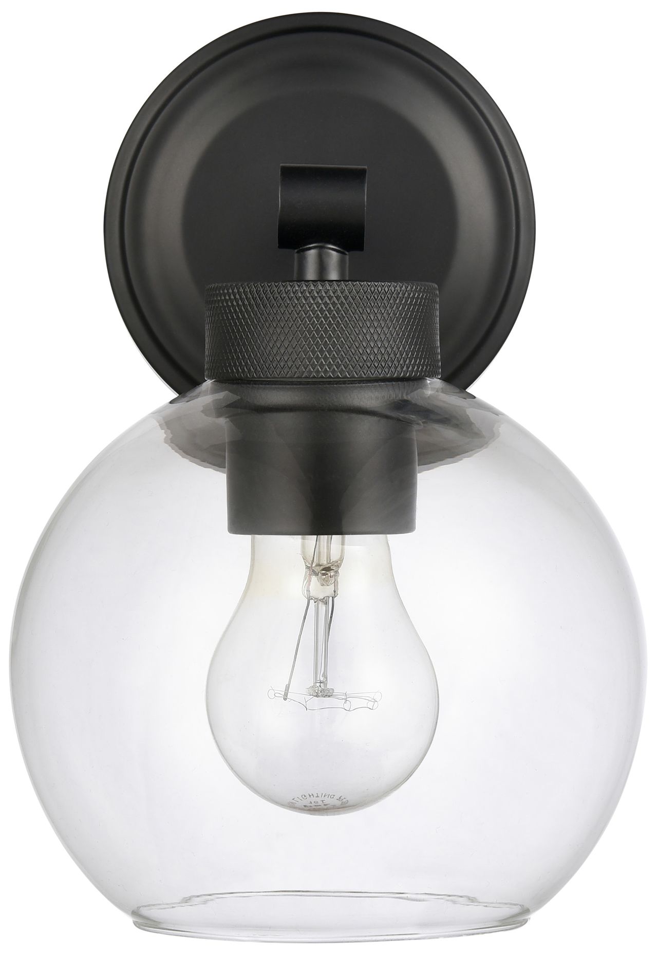Millennium Jonatan 1-Light 6" Matte Black Wall Sconce with Glass Shade