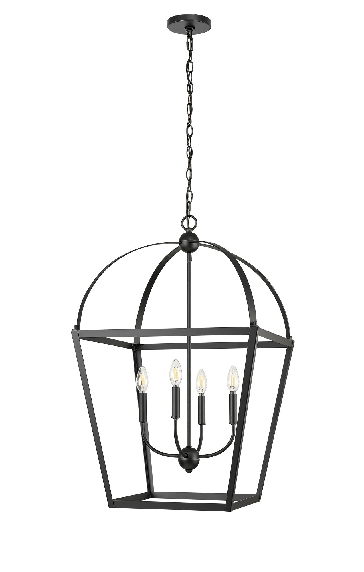 Millennium Kelsey 4-Light 20.1" Matte Black Pendant