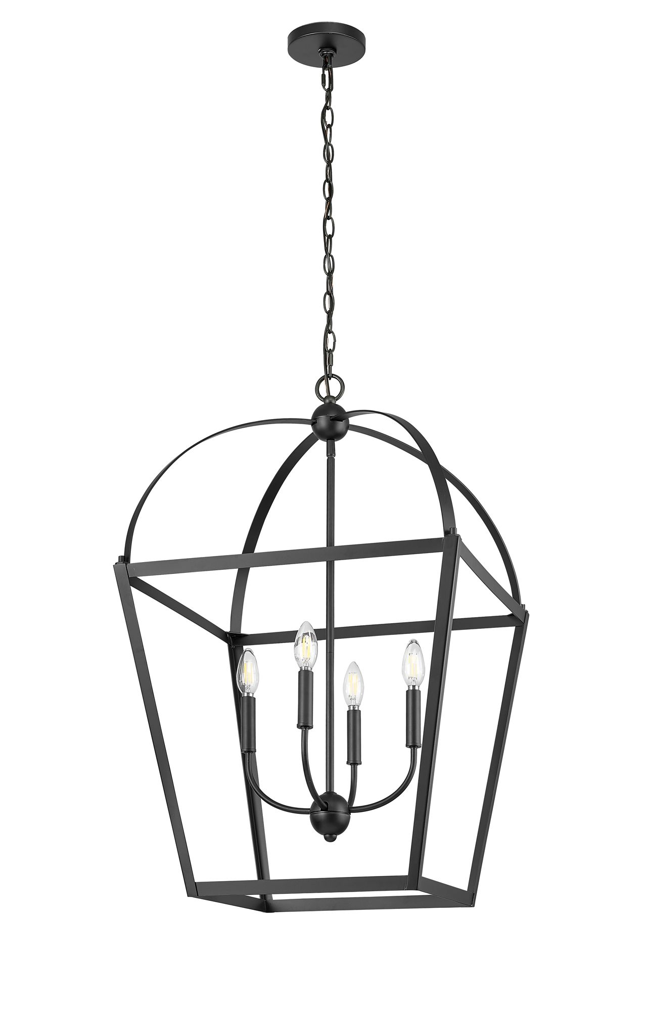 Millennium Kelsey 4-Light 20.1" Matte Black Pendant