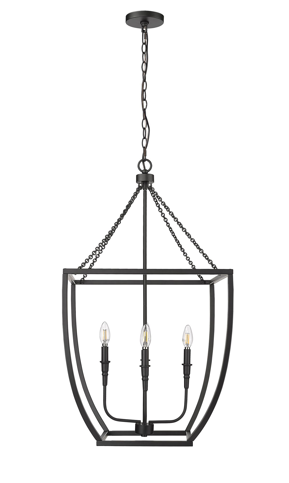 Image 5 Millennium Kelsey 4-Light 20" Matte Black Pendant more views