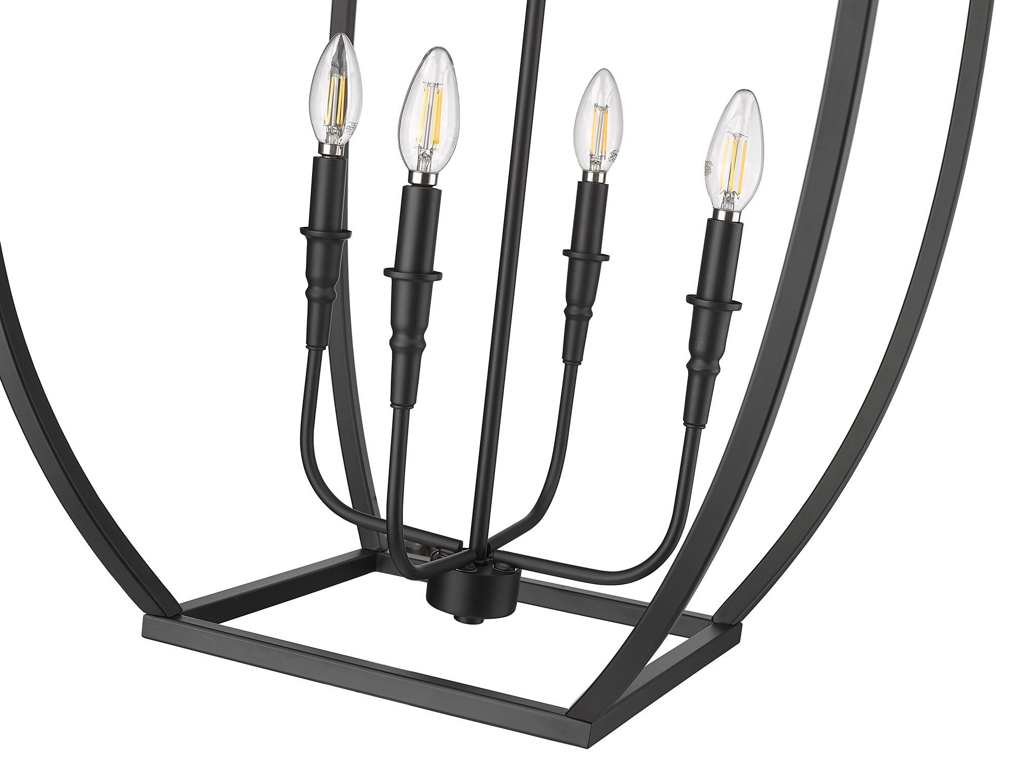 Millennium Kelsey 4-Light 20" Matte Black Pendant