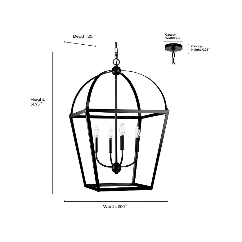 Image 7 Millennium Kelsey Pendant light Black more views