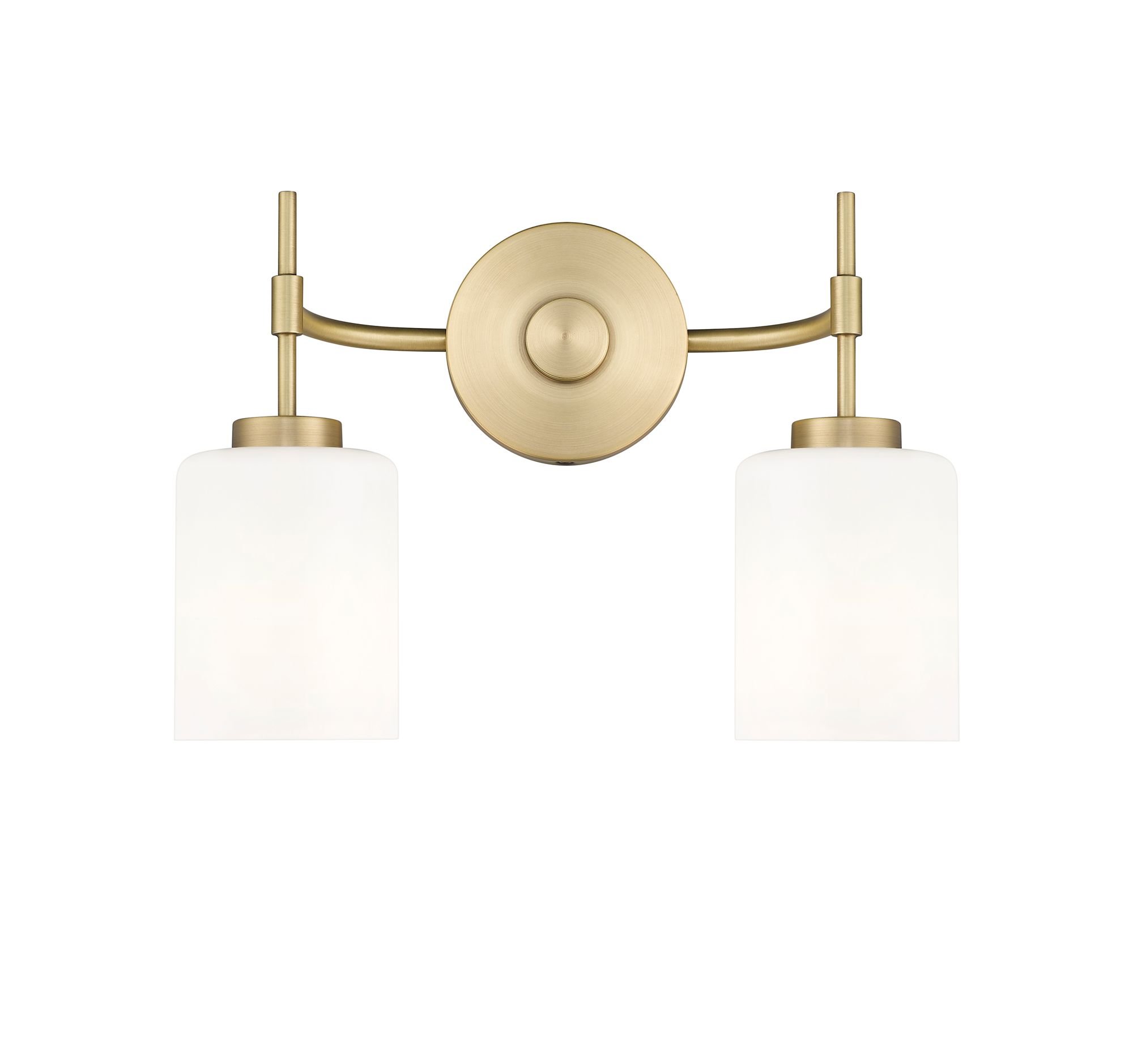 Image 3 Millennium Keylee 15.5" Vintage Brass Vanity Light with Glass Shade more views