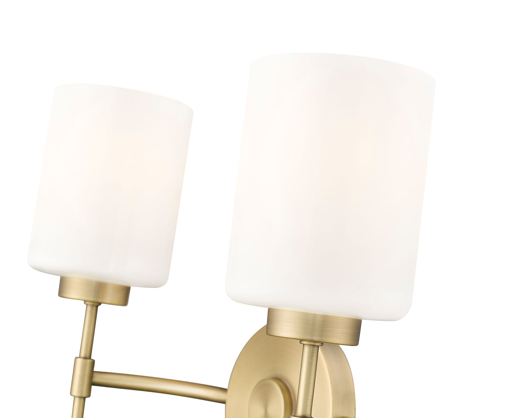 Image 6 Millennium Keylee 15.5" Vintage Brass Vanity Light with Glass Shade more views