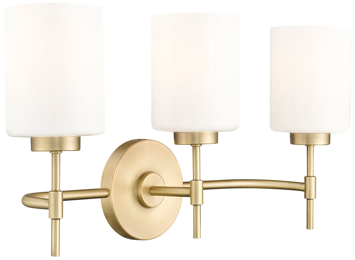 Millennium Keylee 22" Vintage Brass Vanity Light with Glass Shade