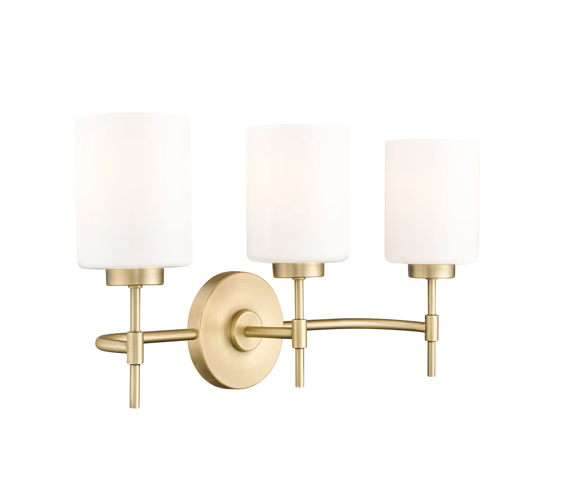 Image 4 Millennium Keylee 22" Vintage Brass Vanity Light with Glass Shade more views