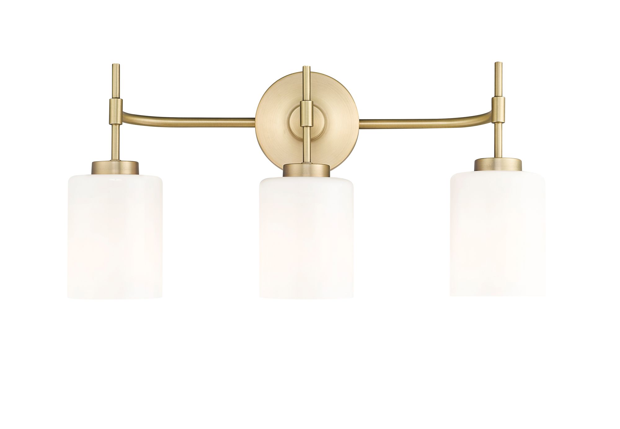 Image 5 Millennium Keylee 22" Vintage Brass Vanity Light with Glass Shade more views