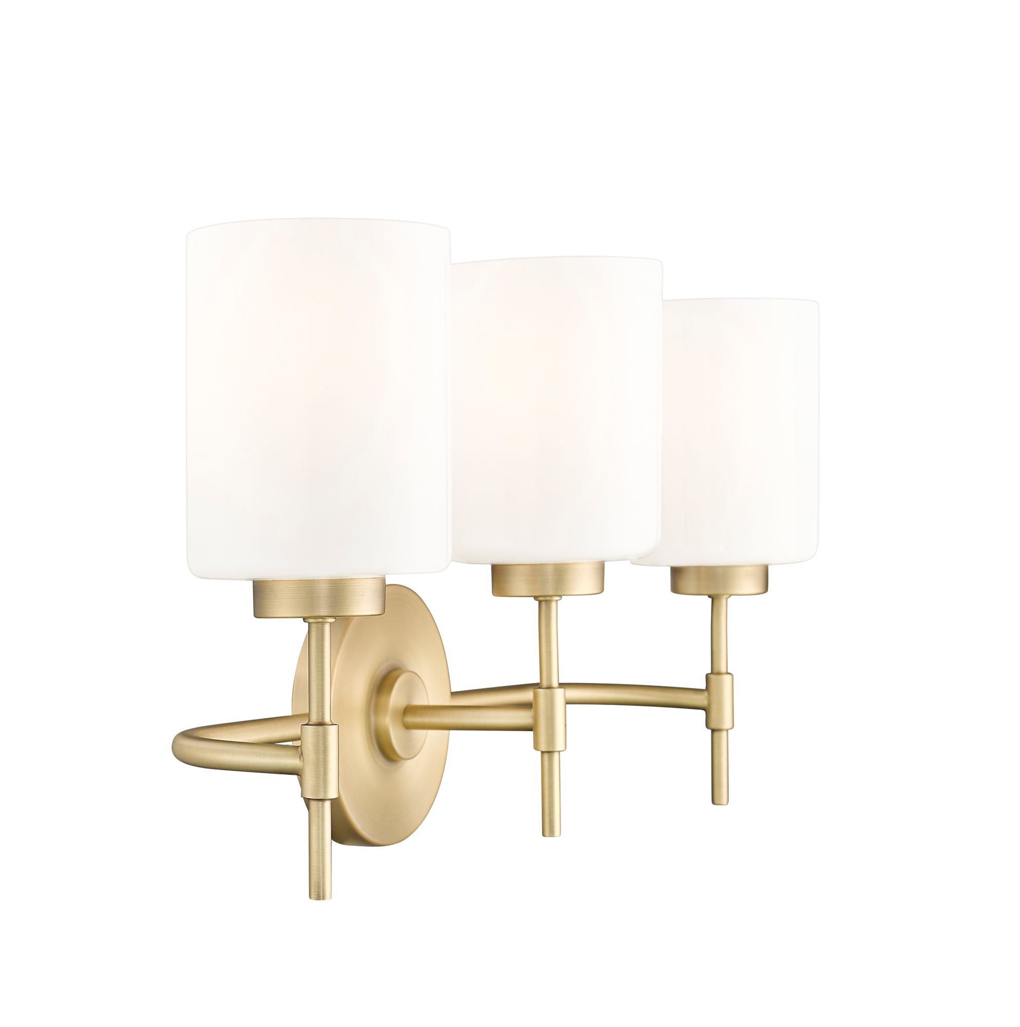 Image 6 Millennium Keylee 22" Vintage Brass Vanity Light with Glass Shade more views