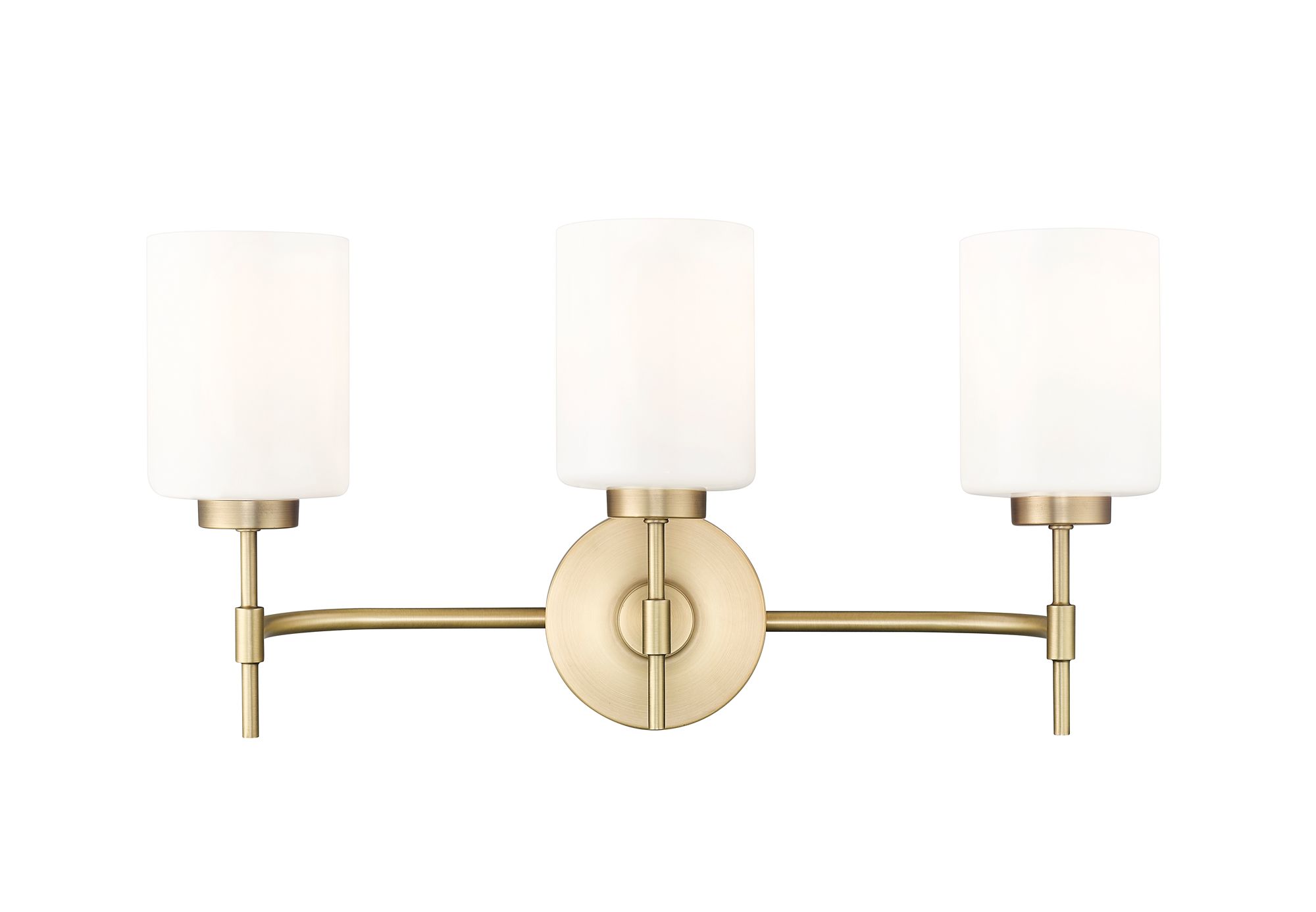 Image 7 Millennium Keylee 22" Vintage Brass Vanity Light with Glass Shade more views