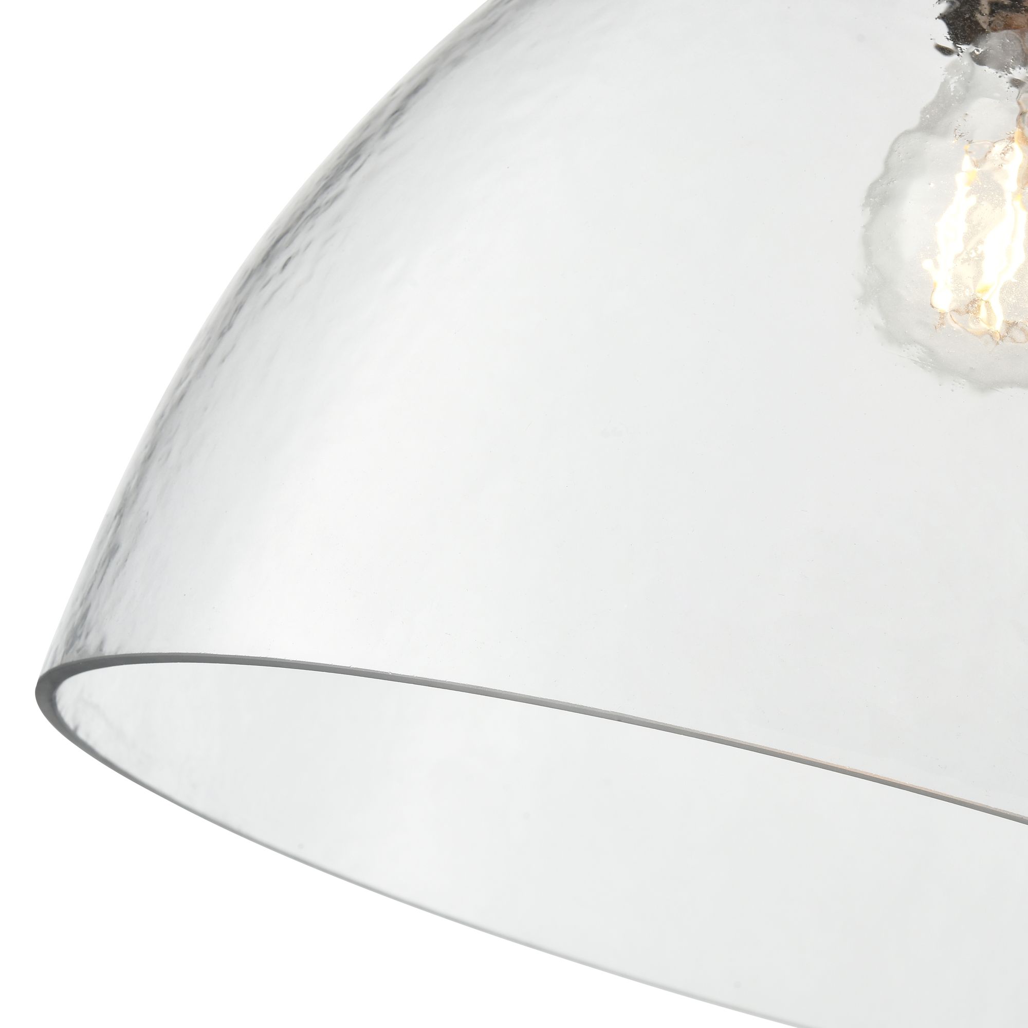Image 5 Millennium Khrisa 1-Light 12.75" Brushed Nickel Pendant with Glass Shade more views