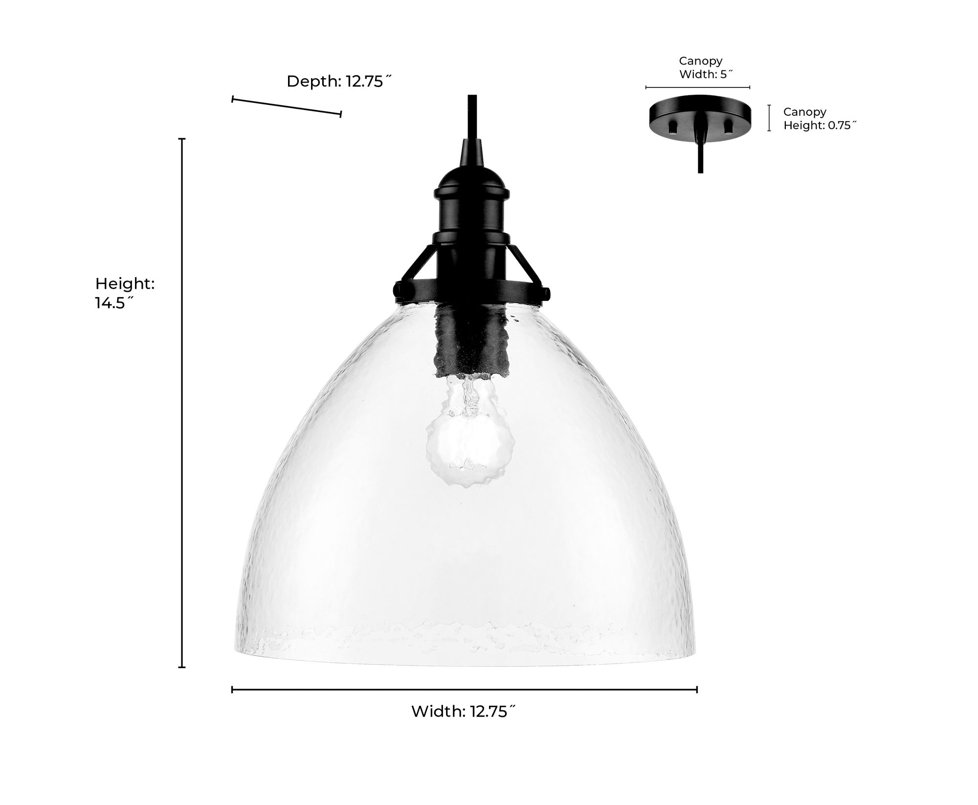 Image 7 Millennium Khrisa 1-Light 12.75" Brushed Nickel Pendant with Glass Shade more views