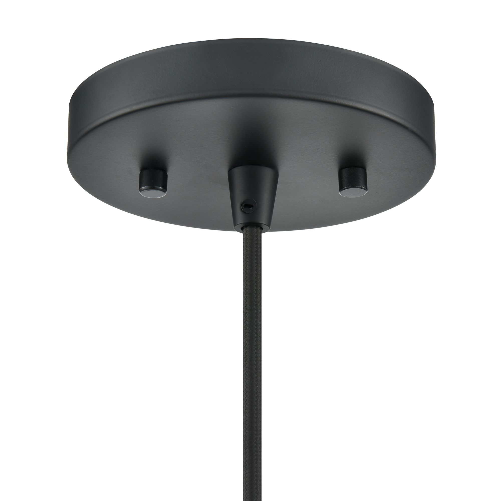 Image 6 Millennium Khrisa 1-Light 12.75" Matte Black Pendant with Glass Shade more views