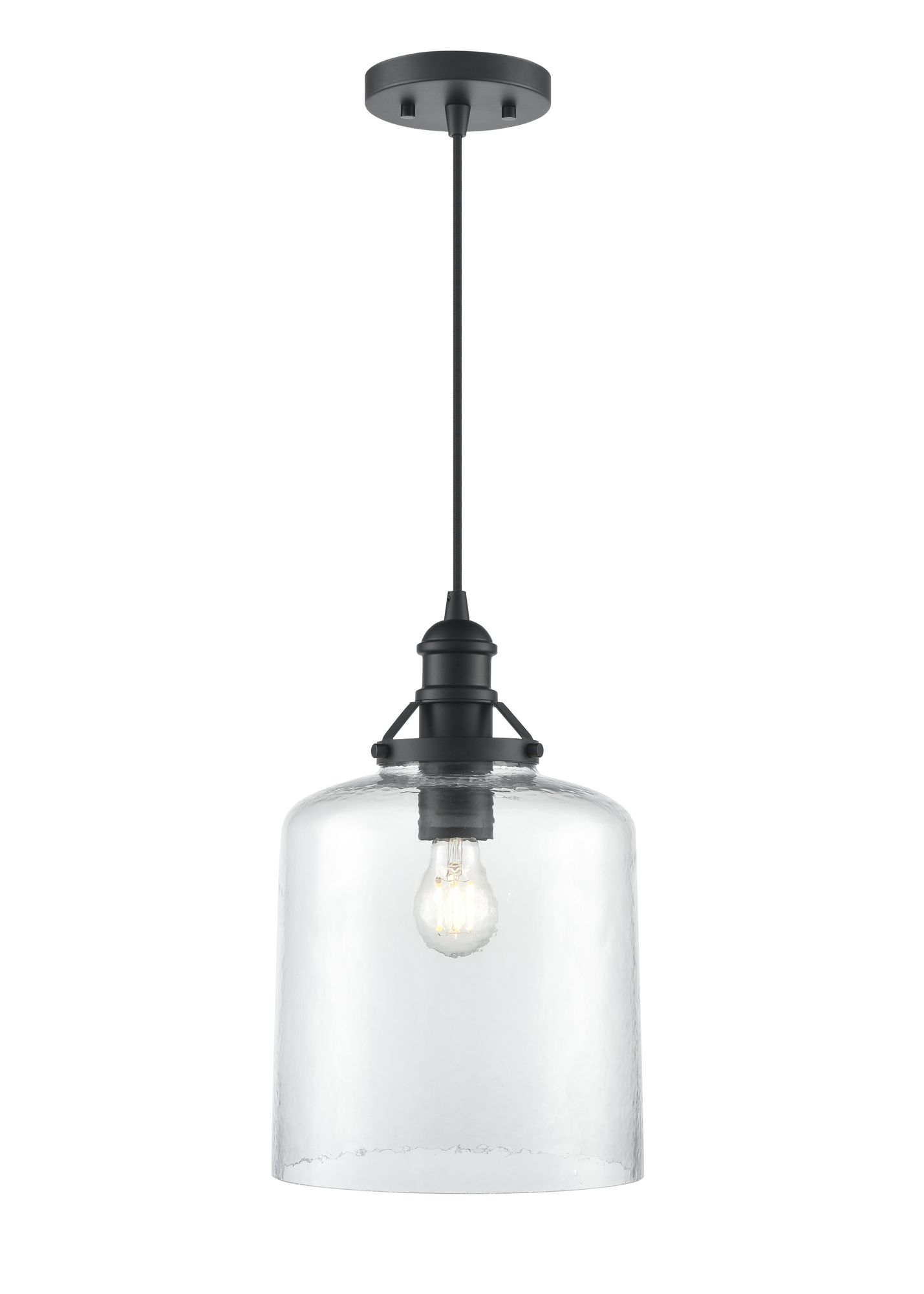 Image 2 Millennium Khrisa 10" Matte Black Pendant more views