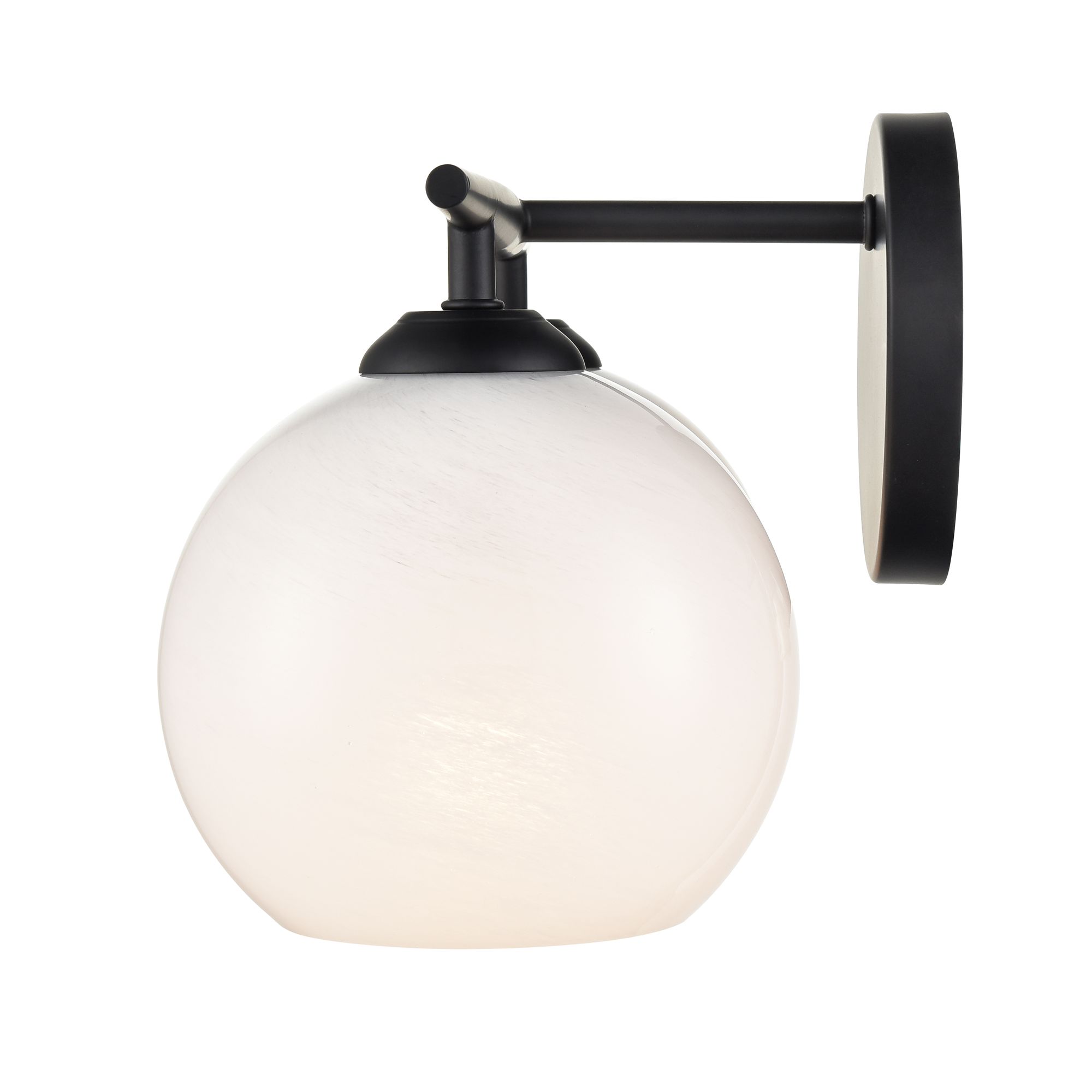 Image 5 Millennium Kimorra 2-Light 15.25" Matte Black Vanity Light with Glass Shade more views