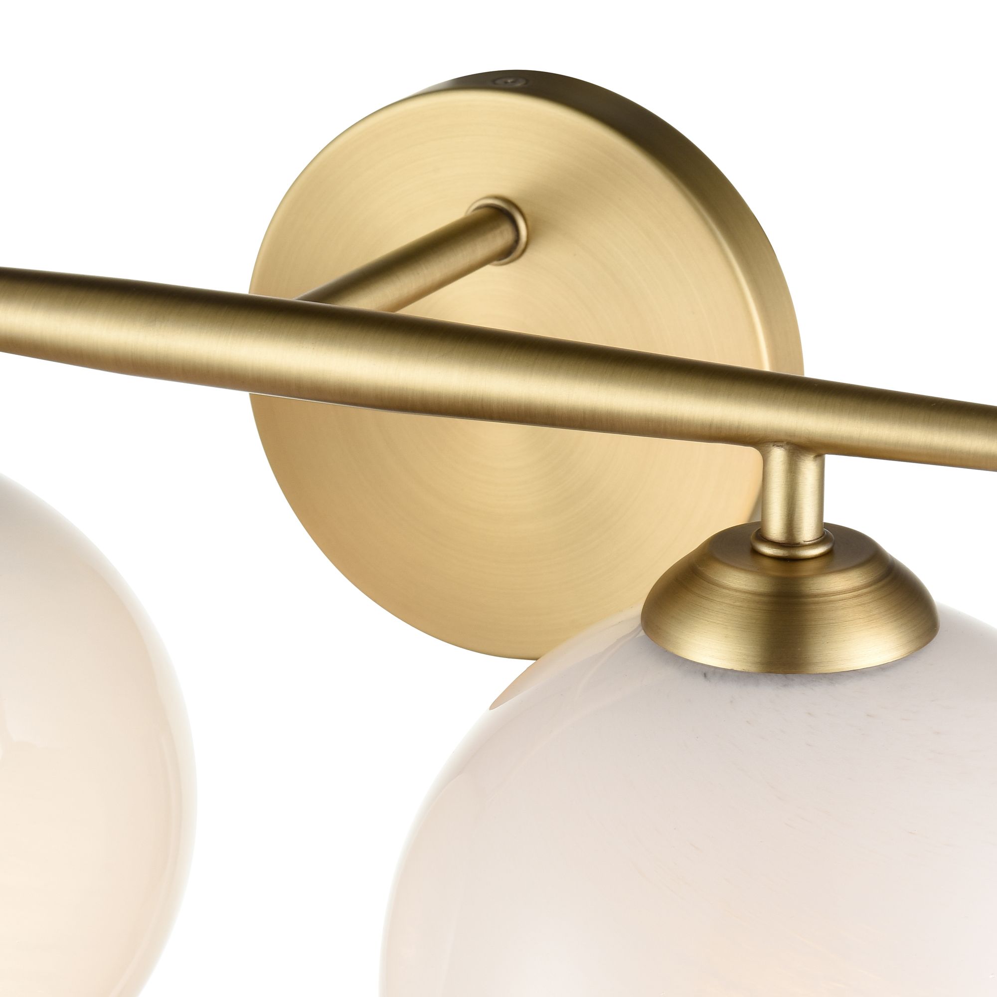 Image 6 Millennium Kimorra 2-Light 15.25" Vintage Brass Vanity Light with Shade more views