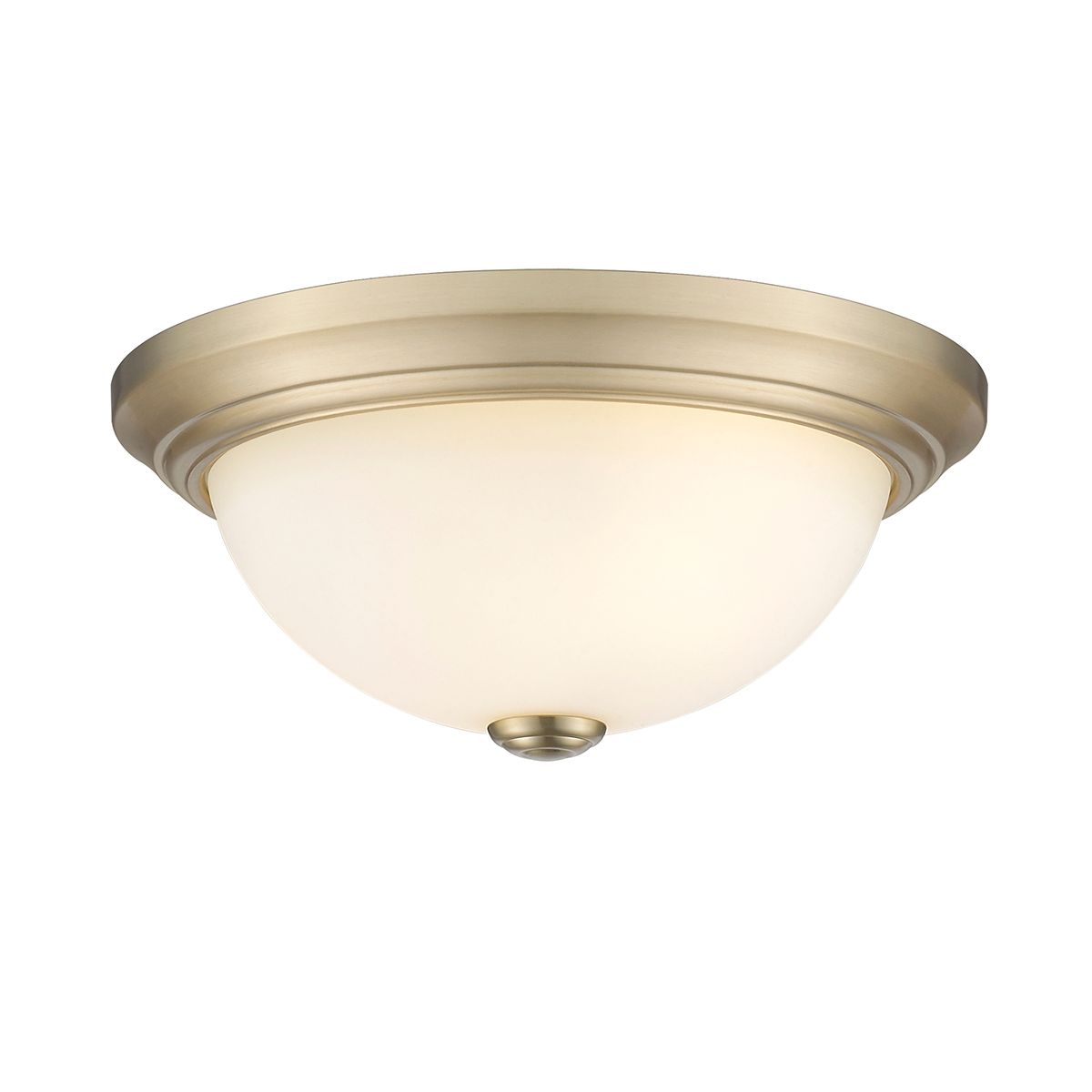 Image 3 Millennium Kipson 2-Light 13" Modern Gold Flush Mount with Glass Shade more views
