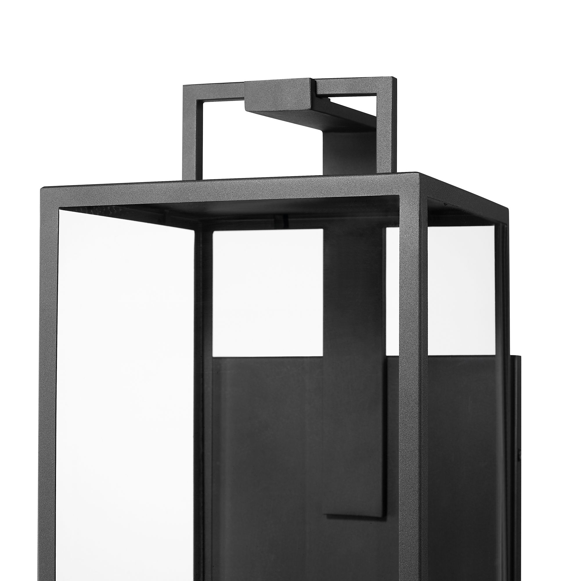 Image 5 Millennium Lamont 34" Textured Black Outdoor Wall Sconce with Shade more views
