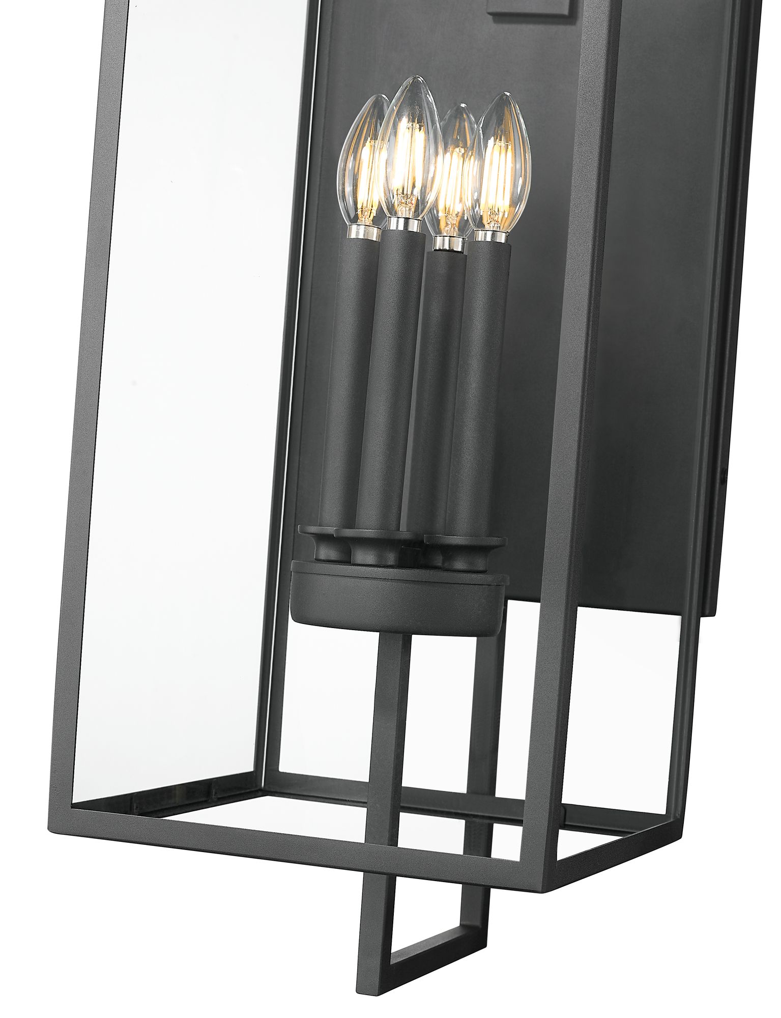 Image 6 Millennium Lamont 34" Textured Black Outdoor Wall Sconce with Shade more views