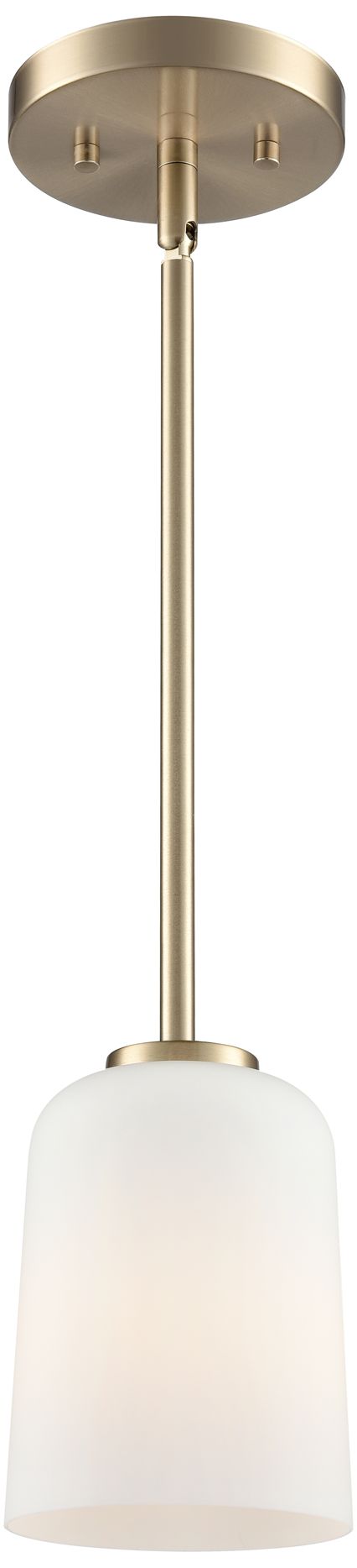 Millennium Laphia 1-Light 5" Modern Gold Pendant with Glass Shade